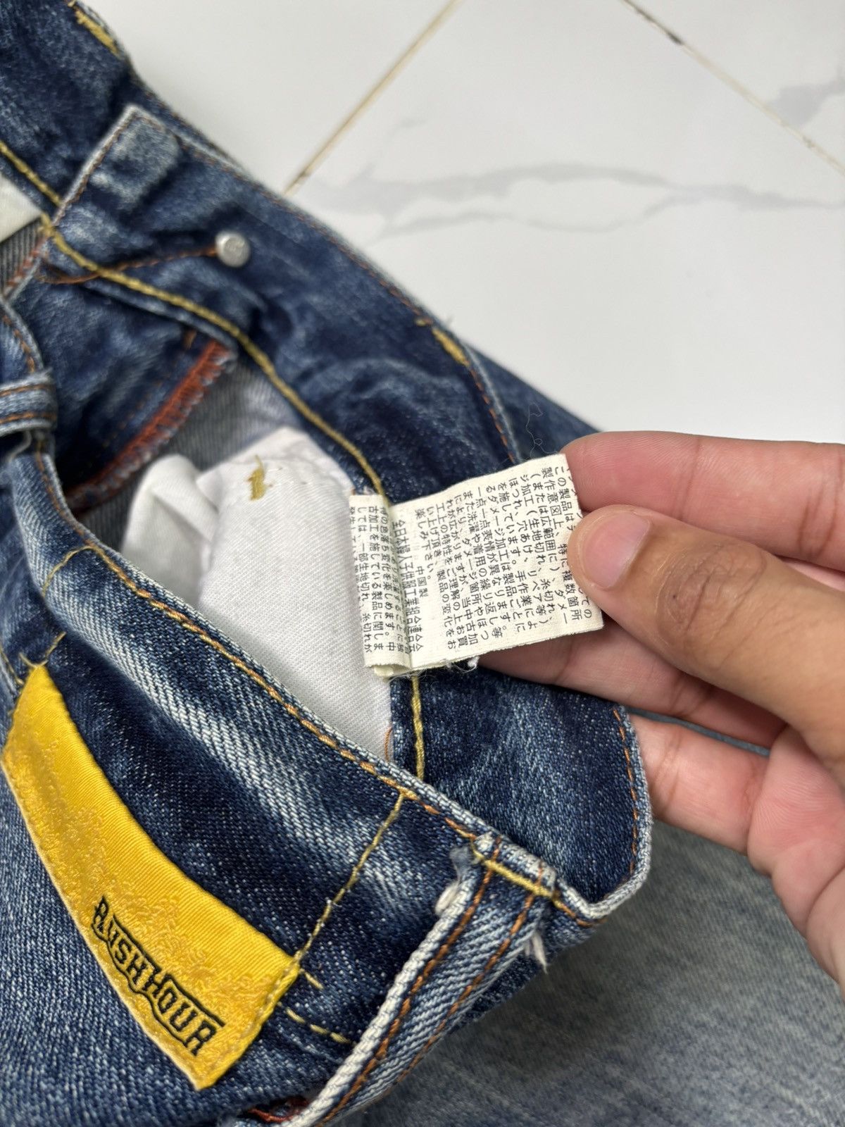 Japanese Brand Rush Hour JAPAN SELVAGE DENIM Jeans Size US 30 / EU 46 - 13 Thumbnail