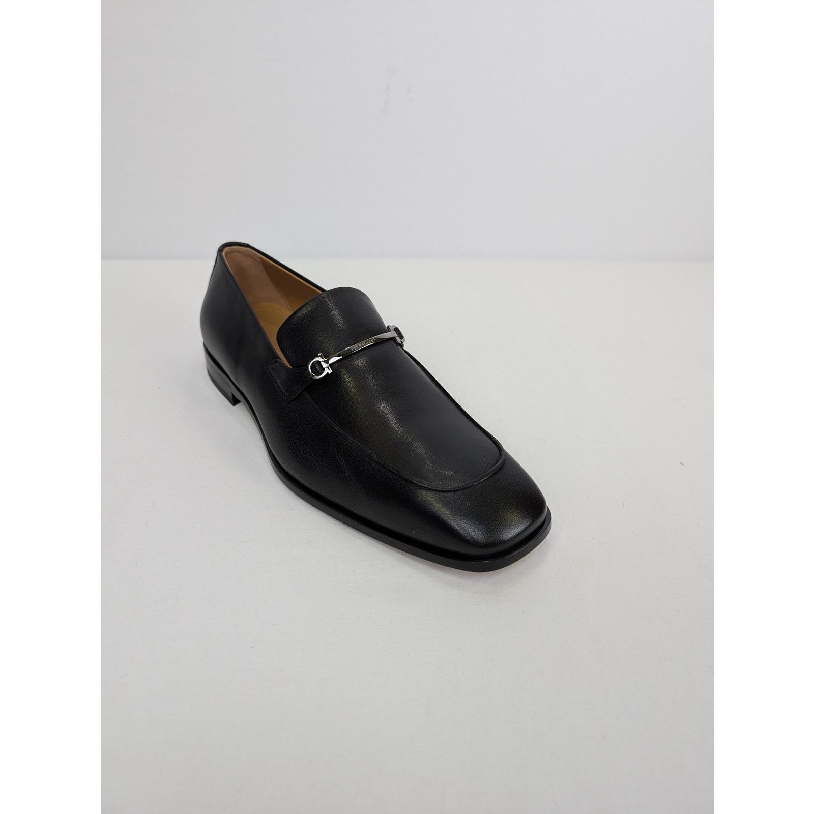 Salvatore Ferragamo o1rshd1 Fedro Leather Loafer shoe Boots in Black 10.5 Size US 10.5 / EU 43-44 - 3 Thumbnail