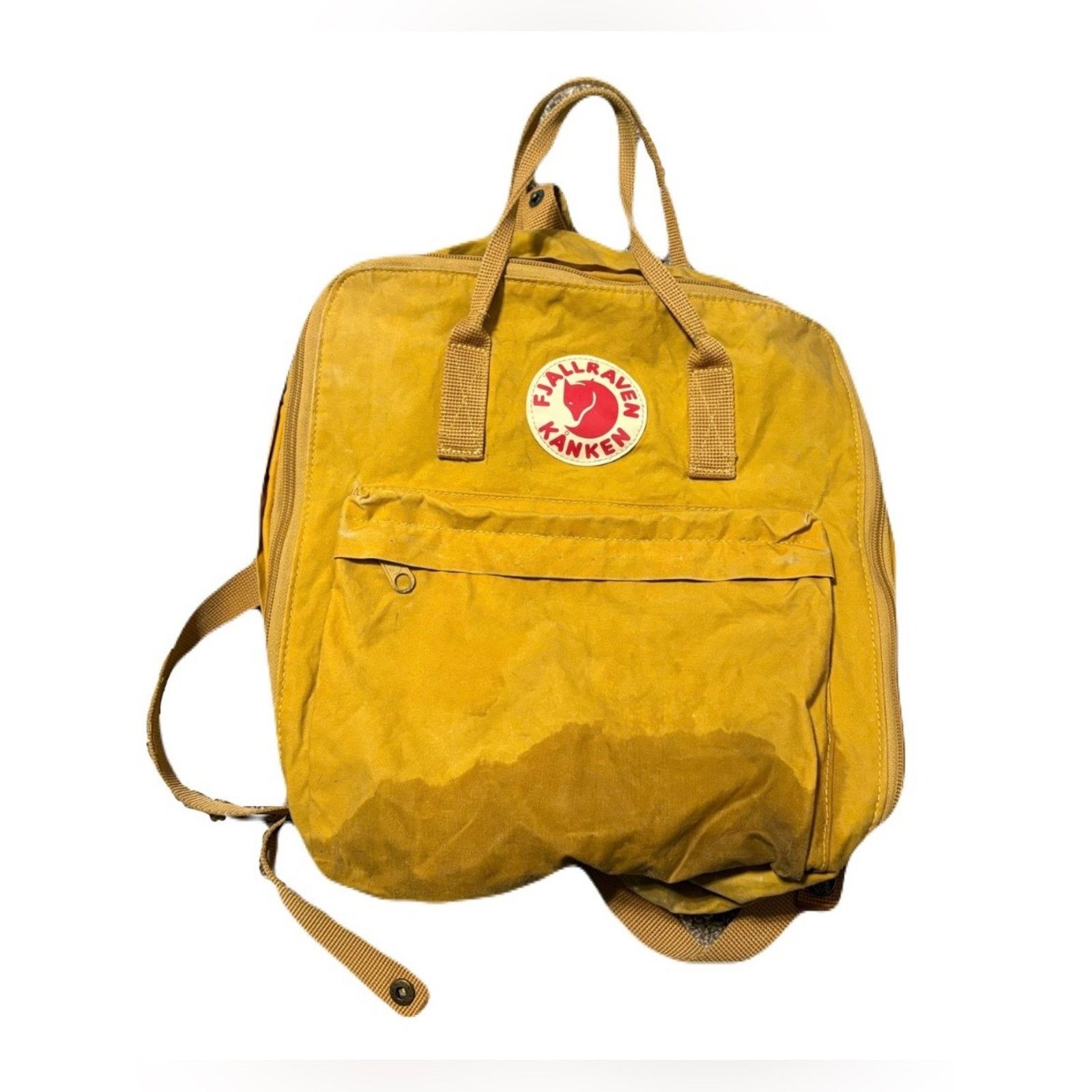 Fjallraven (Fjallraven Kanken) Yellow Backpack: 16” x 13” Size ONE SIZE - 1 Thumbnail