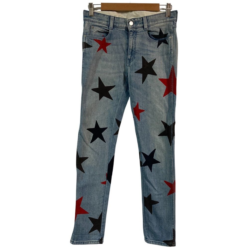 Stella McCartney Stella Mccartney Stella McCartney Star Print Stretch Denim Pants Denim Jeans DUTY FREE for USA Size ONE SIZE - 1 Thumbnail