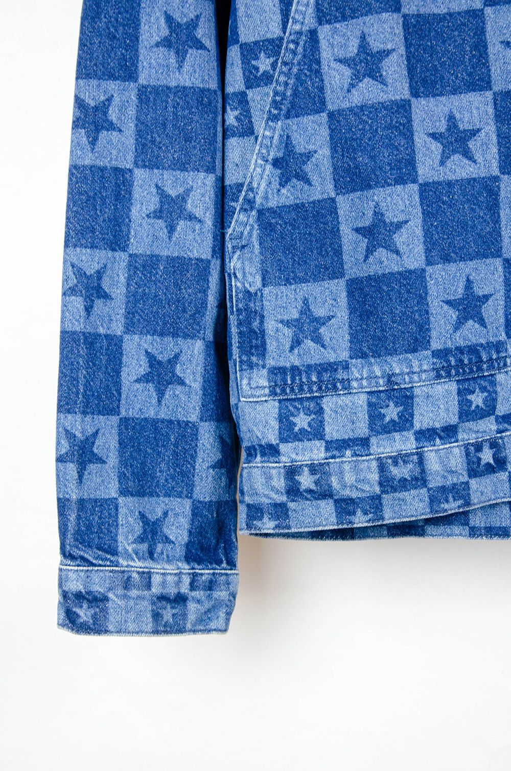 Jaded London Jaded London Star Check Denim Workwear Jacket – Size XL Size US XL / EU 56 / 4 - 3 Thumbnail