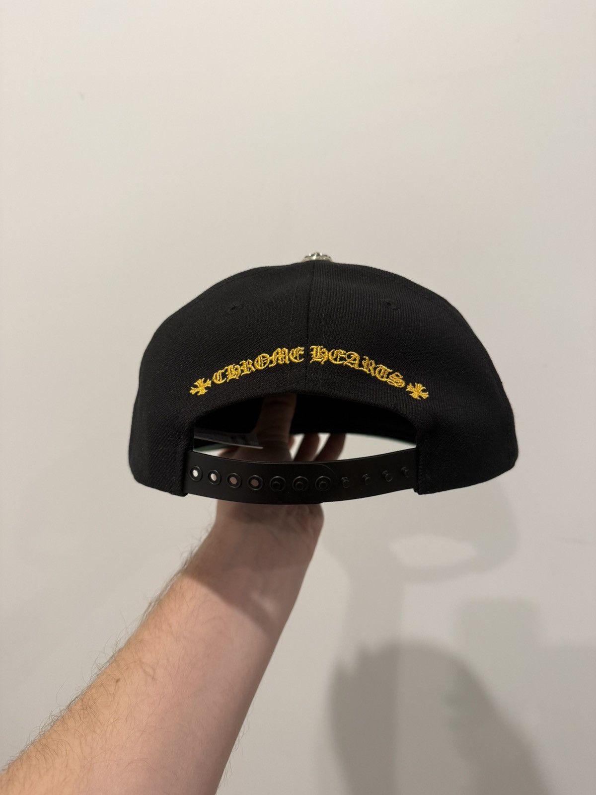 Chrome Hearts CHROME HEARTS EMBROIDERED Baseball Cap Black & Gold Size ONE SIZE - 2 Thumbnail