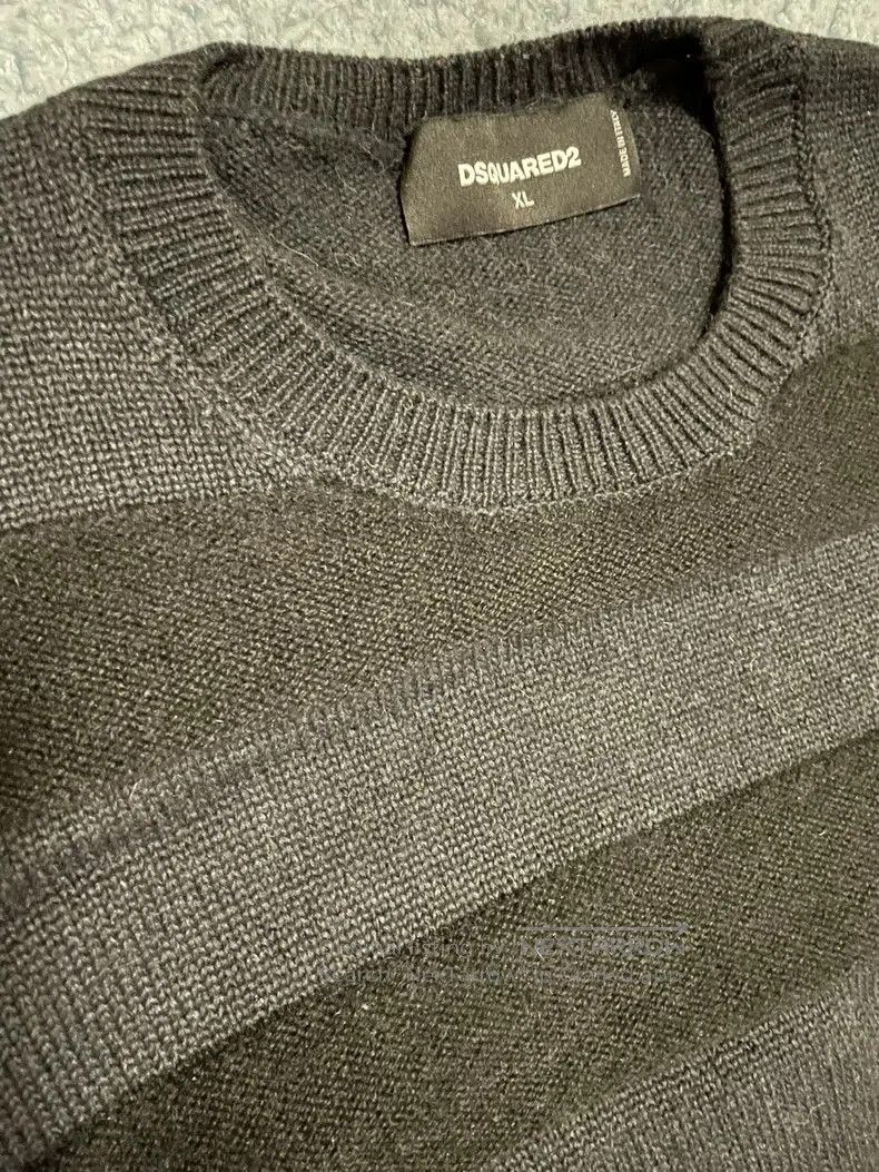 Dsquared2 Striped Wool Sweater.