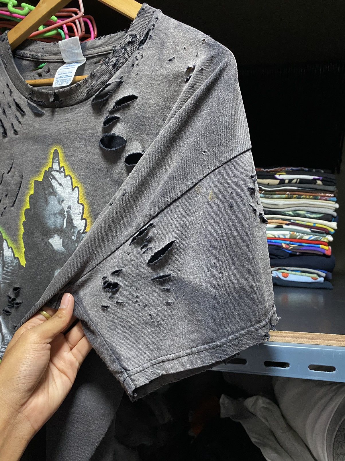 Bob Marley Sun Faded BOB MARLEY Thrashed Distressed T Shirt Size US XL / EU 56 / 4 - 4 Thumbnail