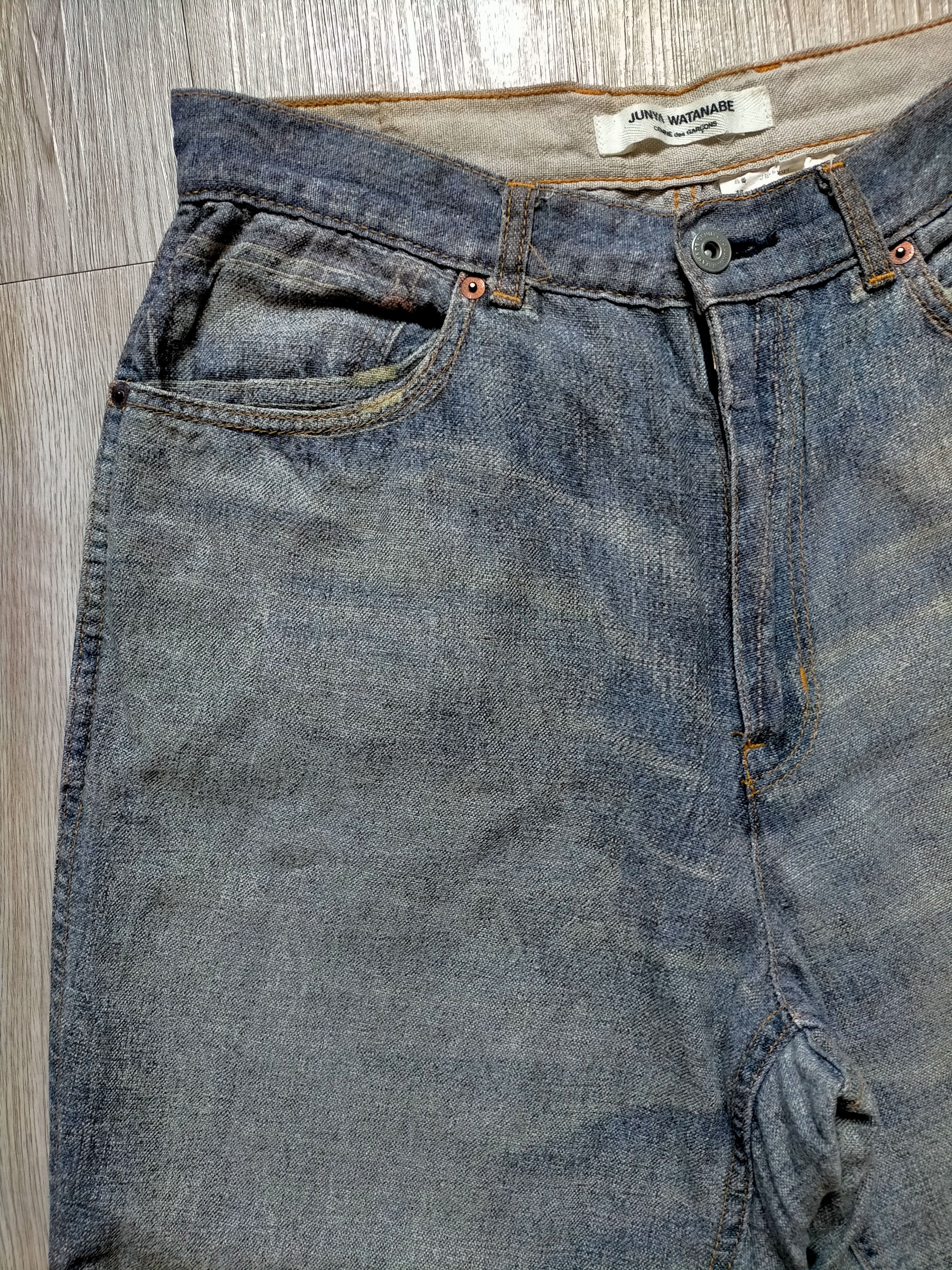 Junya Watanabe Junya Watanabe Comme des Garcons Wide Leg Baggy Denim Size US 31 - 4 Thumbnail