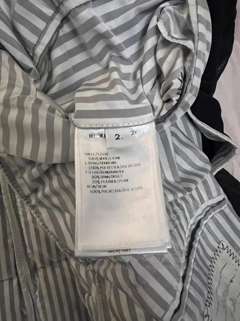 Thom Browne Thom Browne Wool Fabric Slim Fit Mid-Length Down Jacket, B Size US M / EU 48-50 / 2 - 7 Thumbnail
