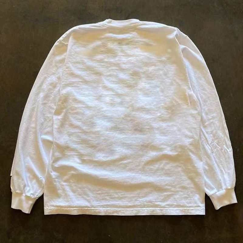Japanese Brand White casual retro dragon print long-sleeved t-shirt Size US M / EU 48-50 / 2 - 2 Thumbnail
