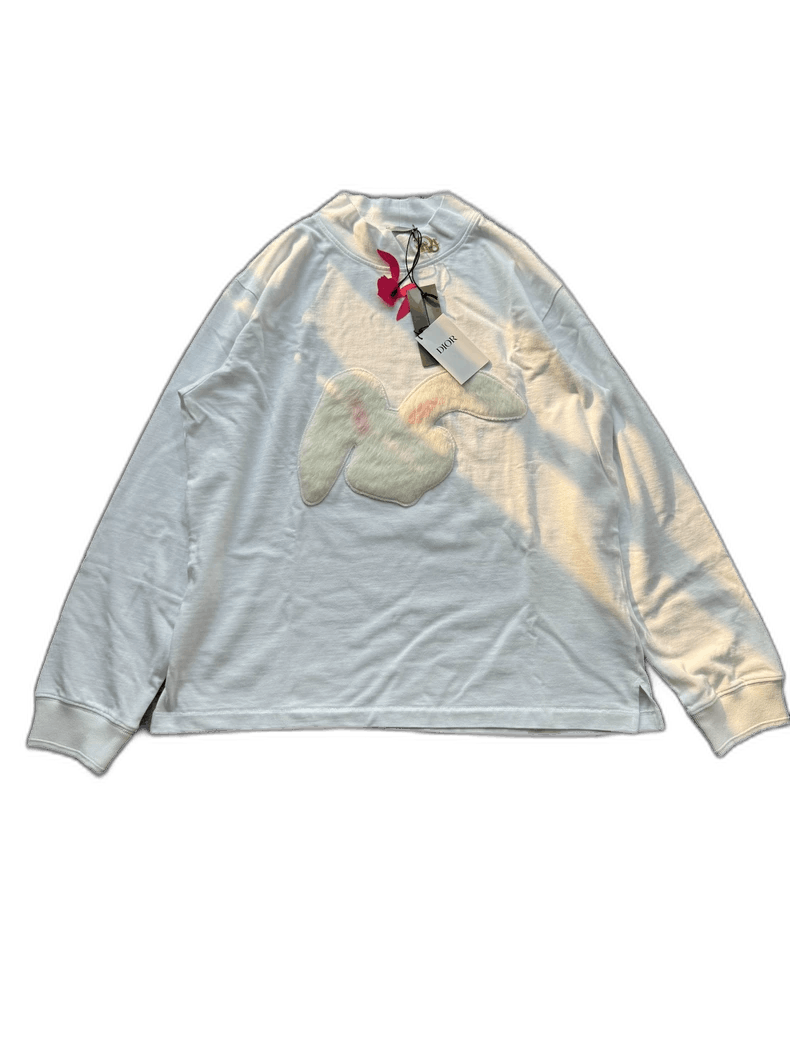 Dior Dior Dior White High Collar Embroidered Sweatshirt-2507 Size XL / US 12-14 / IT 48-50 - 1 Thumbnail