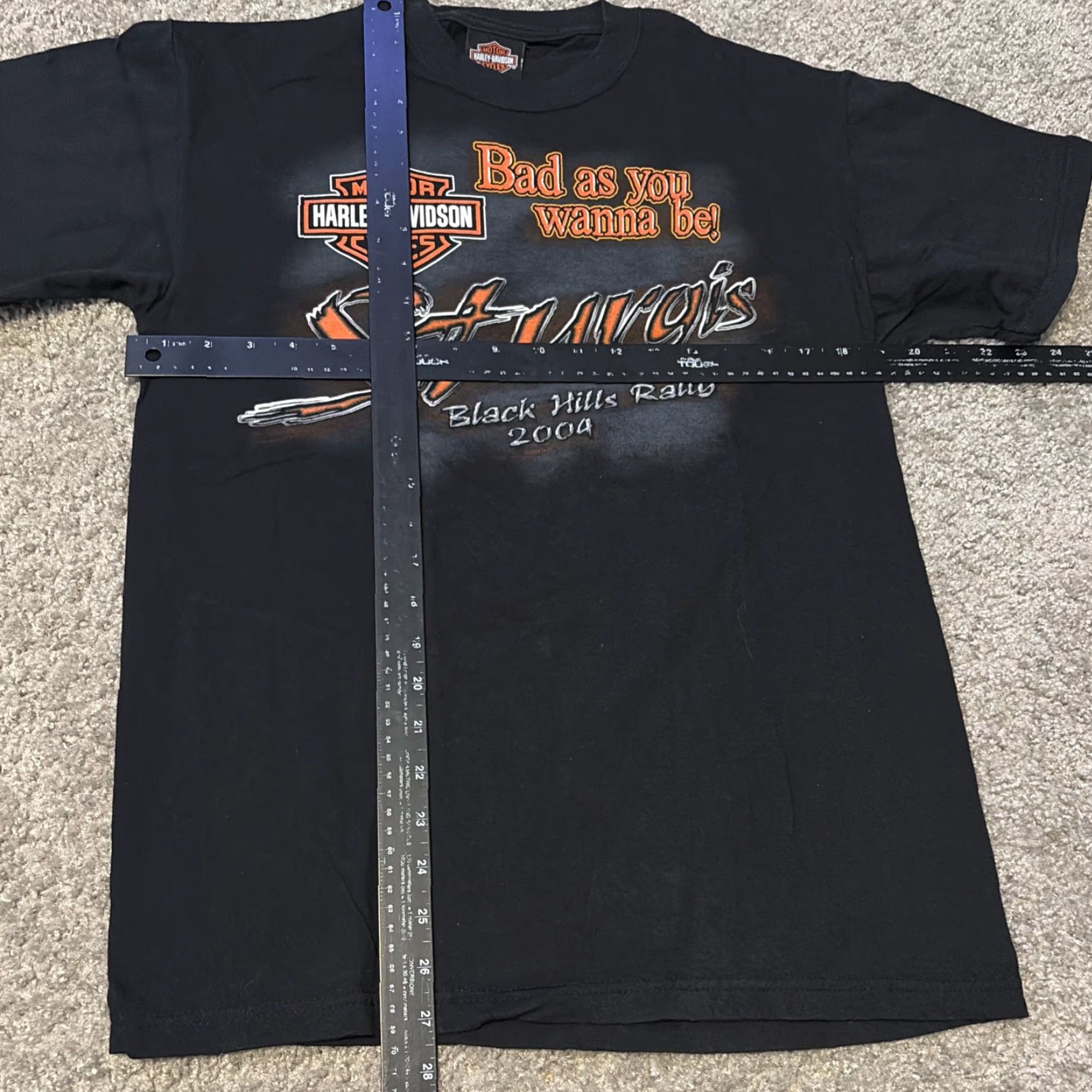Harley Davidson VINTAGE Harley-Davidson Sturgis Black Hills Rally Biker T-Shirt M Medium Mens Black Shirts Size US M / EU 48-50 / 2 - 5 Thumbnail
