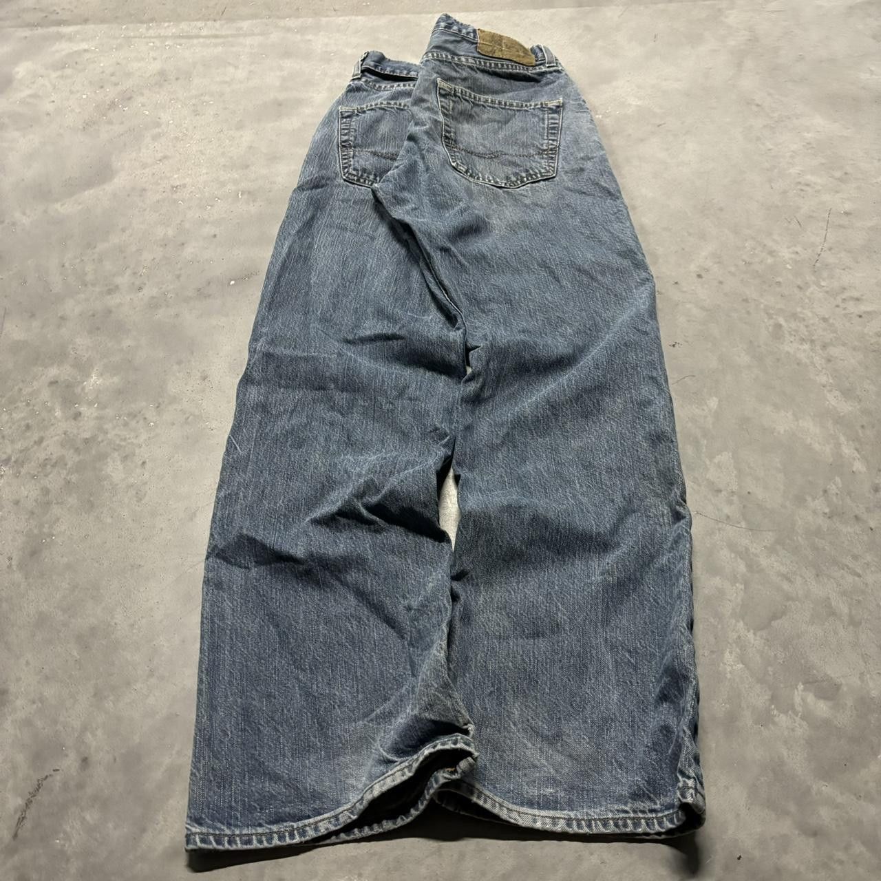 Japanese Brand × Vintage Crazy Vintage Y2K/2000s Grunge Dark Wash Bullhead Denim Jeans! Size US 32 / EU 48 - 4 Thumbnail