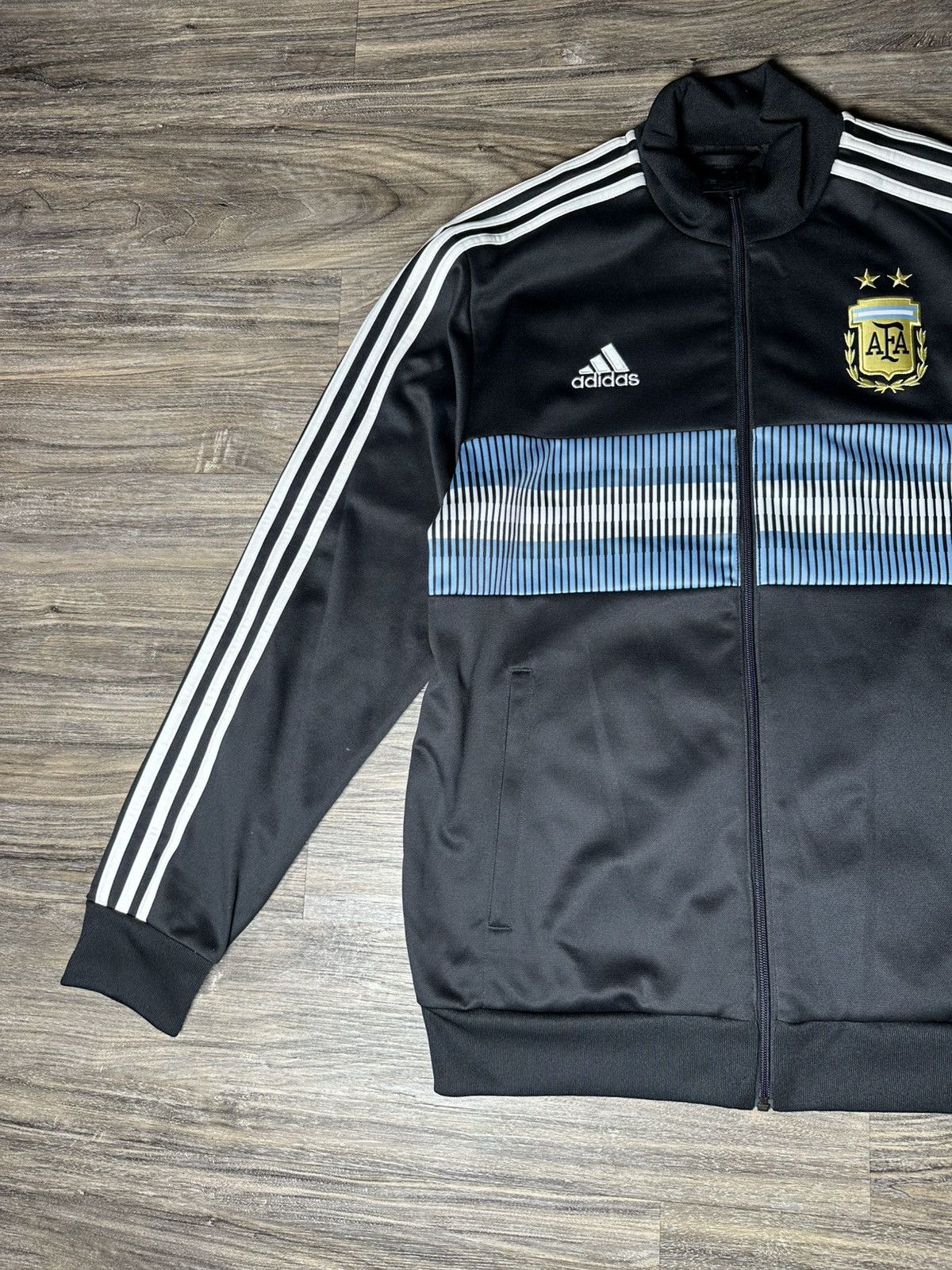 Adidas Adidas Argentina AFA Soccer Full zip Track Jacket Size US L / EU 52-54 / 3 - 3 Thumbnail