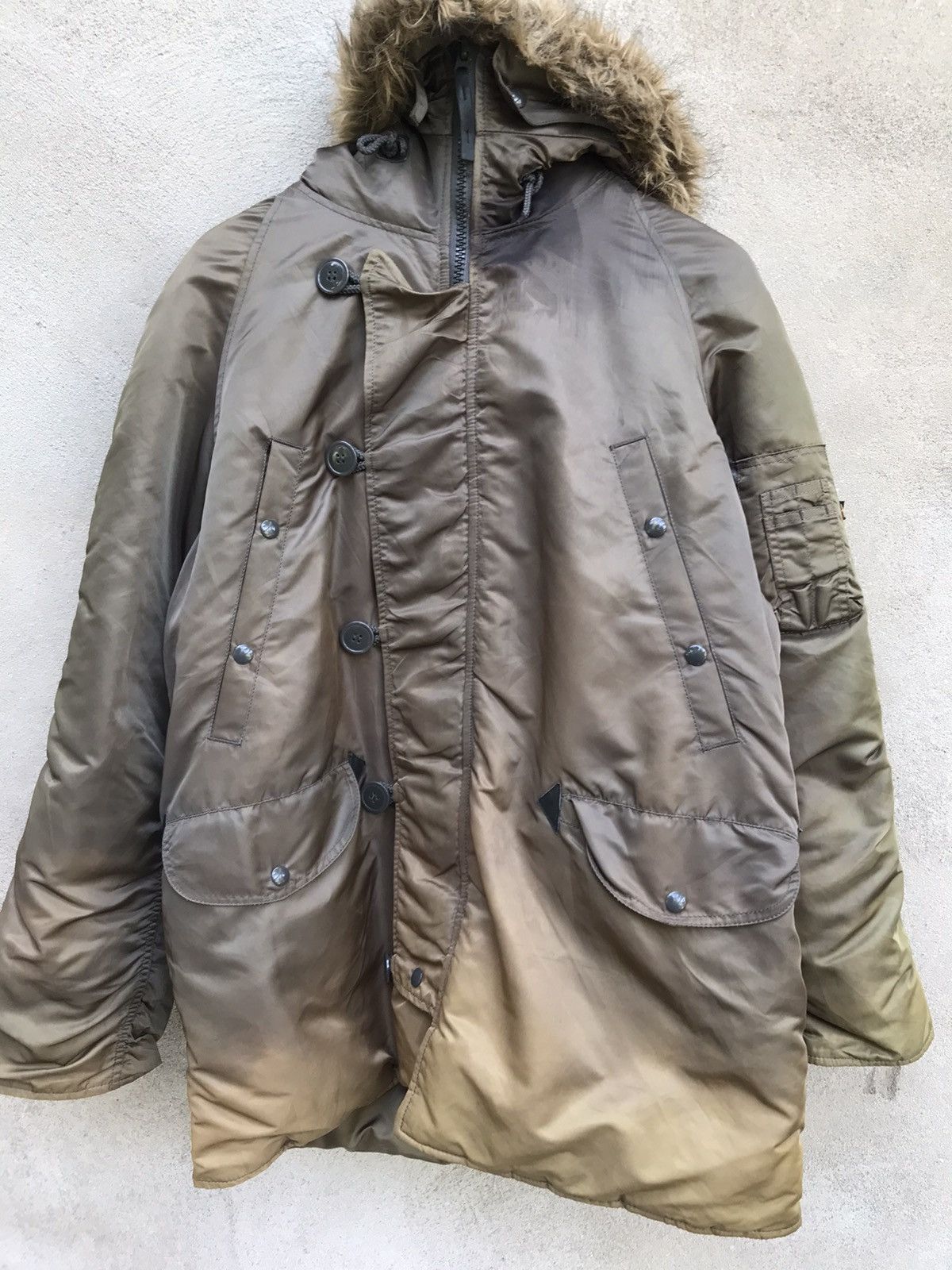 Alpha Industries × Schott VINTAGE ALPHA INDUSTRIES WINTER SESSION SYN FADED JACKET Size US L / EU 52-54 / 3 - 8 Thumbnail