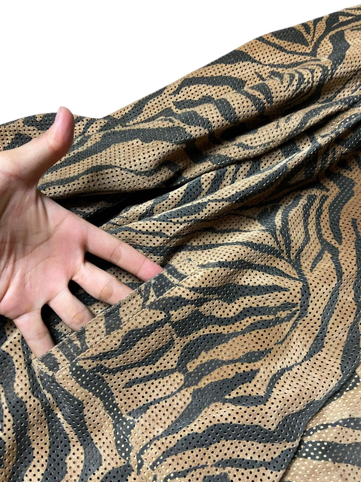 Japanese Brand Cizenne Animal Printed Mix Leather Jacket (161) Size US S / EU 44-46 / 1 - 5 Thumbnail