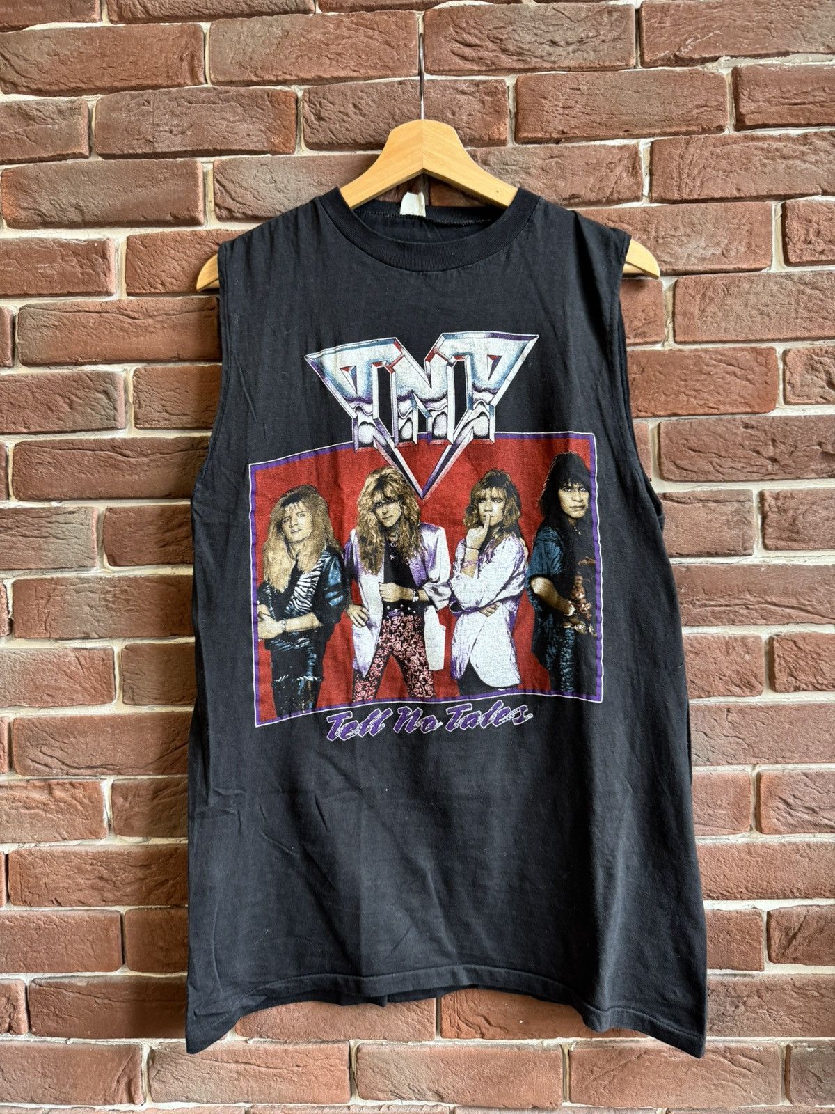 Band Tees Vintage 1987 80s TNT Tell No Tales Rock Band Tee 90s Size US XL / EU 56 / 4 - 1 Thumbnail