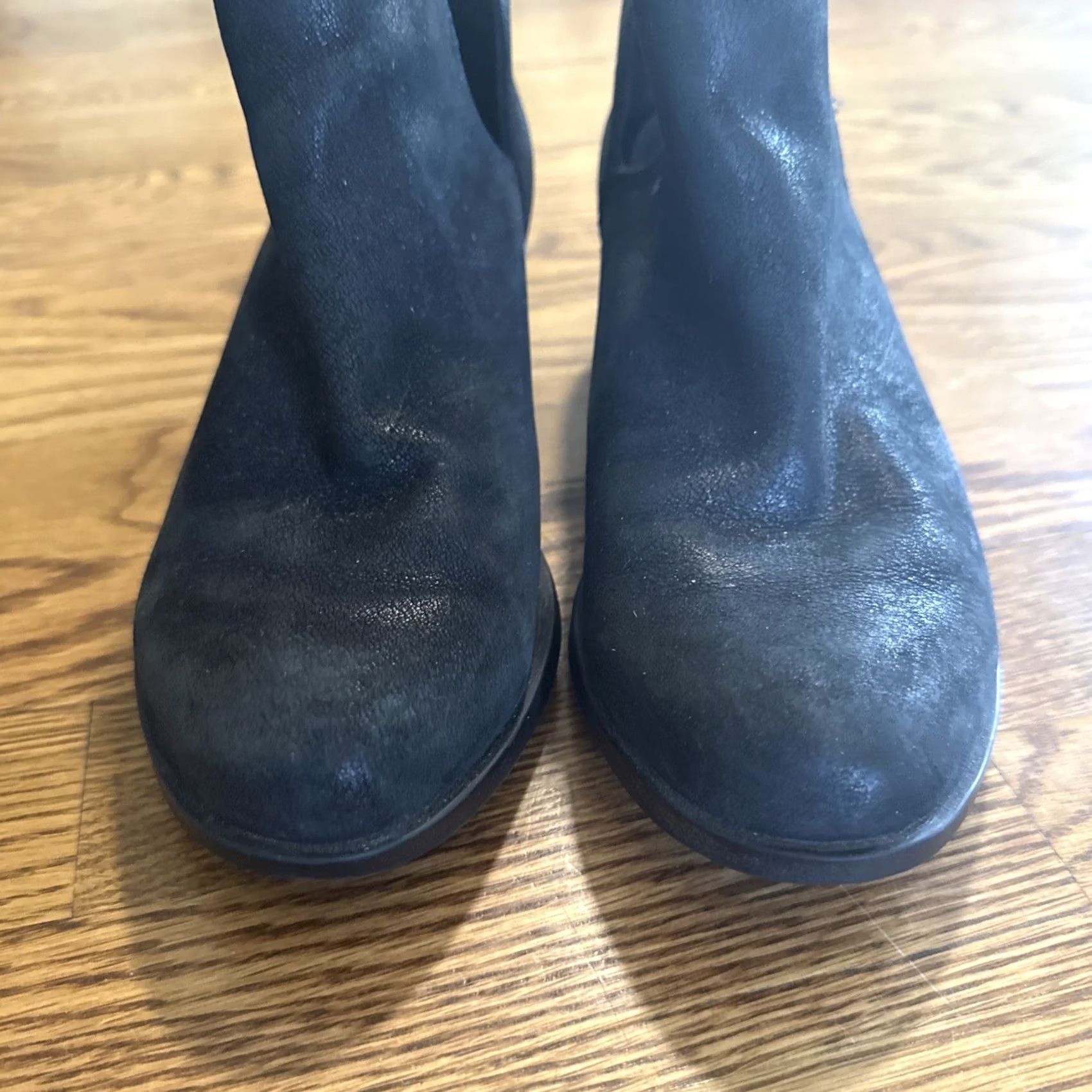 SOREL Sorel Lolla Bootie Boots Size 8 Black Distressed Suede Low Heel Womens Cutout Ankle Bootie Booties Leather Insole Rubber Outsole Size US 8 / IT 38 - 4 Thumbnail