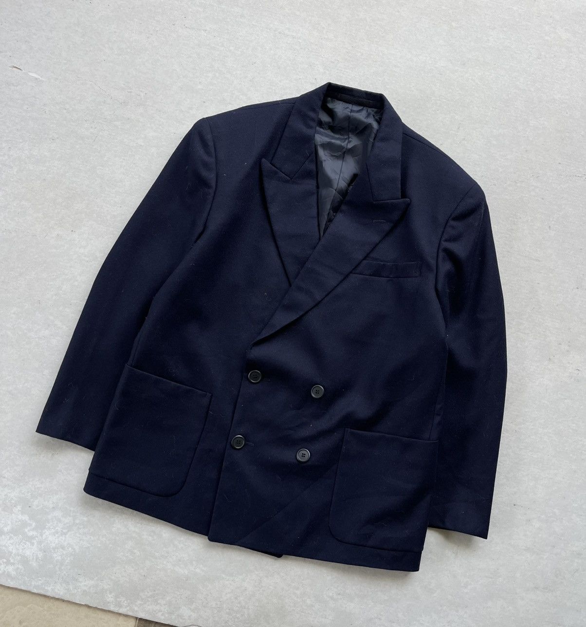 Yohji Yamamoto Yohji Yamamoto Double-Breasted Tailored Blazer/Jacket Size US M / EU 48-50 / 2 - 4 Thumbnail