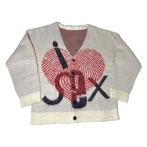 Japanese Brand × Vintage Harajuku V-Neck Knitwear Sweaters Size US L / EU 52-54 / 3 - 1 Thumbnail
