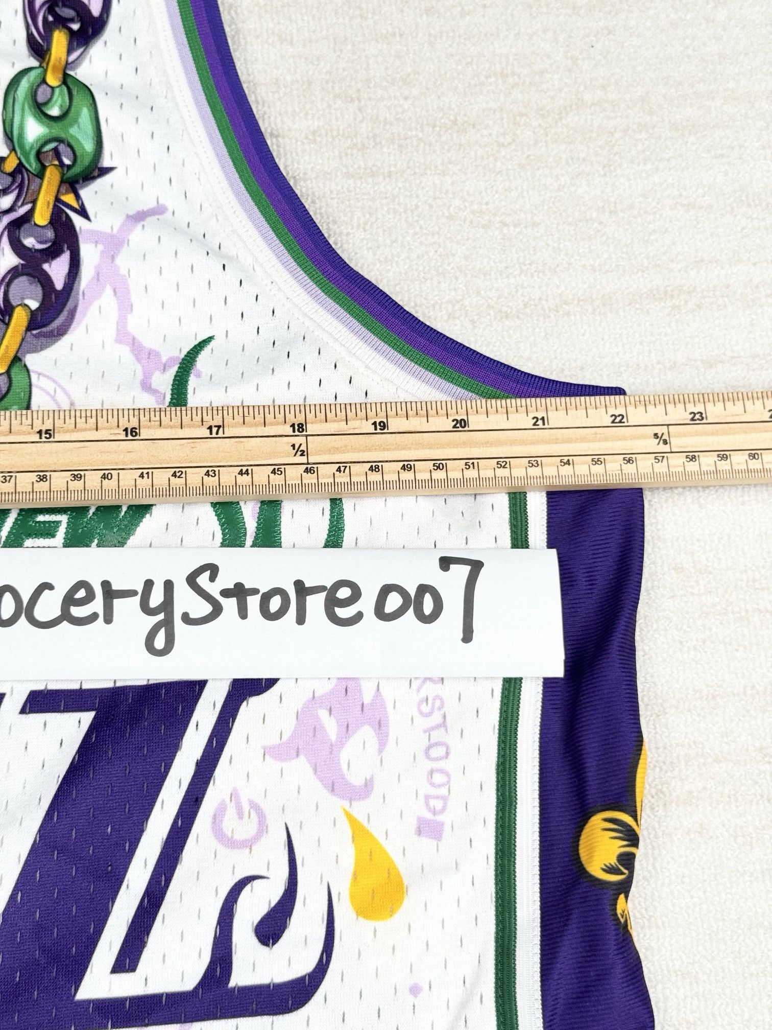 Mitchell & Ness LIL WAYNE YOUNG MONEY X NEW ORLEANS JAZZ JERSEY Size US L / EU 52-54 / 3 - 3 Thumbnail
