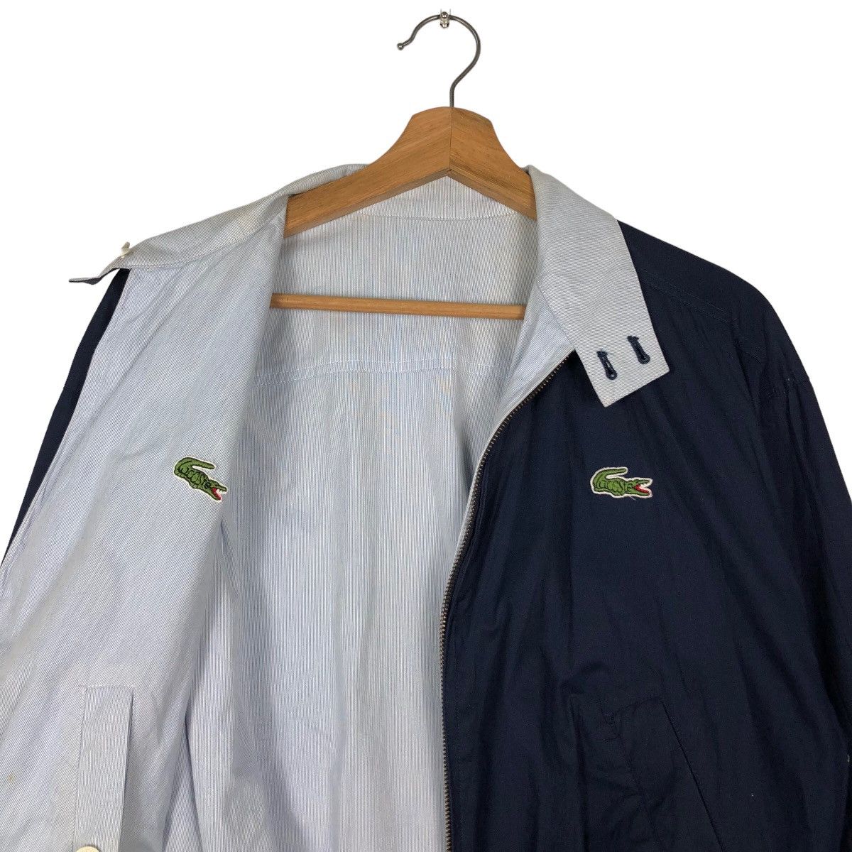 Japanese Brand 🔥Vintage Reversible Bomber Jacket Chemise Lacoste Big Logo Size US M / EU 48-50 / 2 - 11 Thumbnail