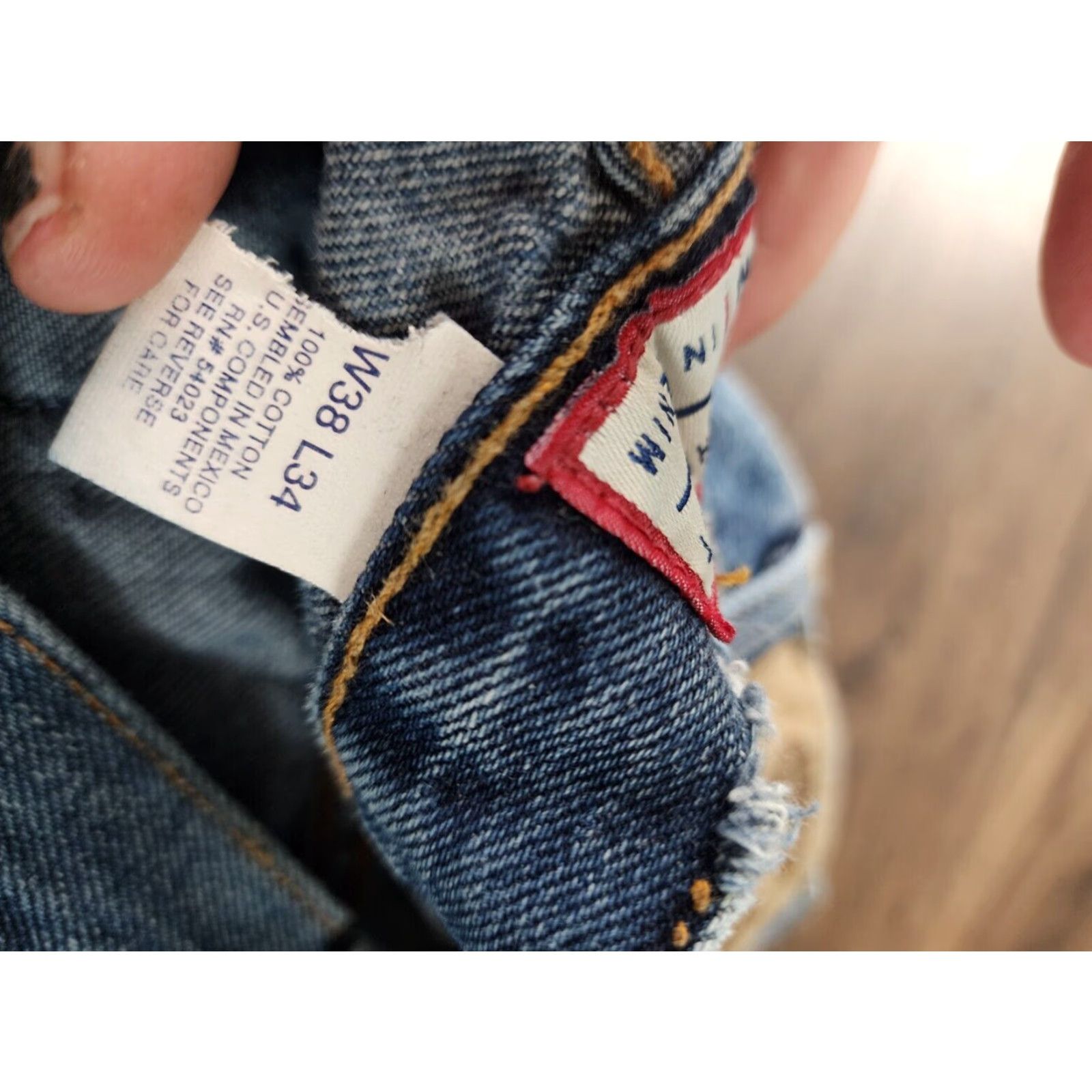 Old Navy VINTAGE Old Navy Relaxed Fit Jeans 38x34 Blue Distressed Y2K Style Mens Size US 38 / EU 54 - 6 Thumbnail