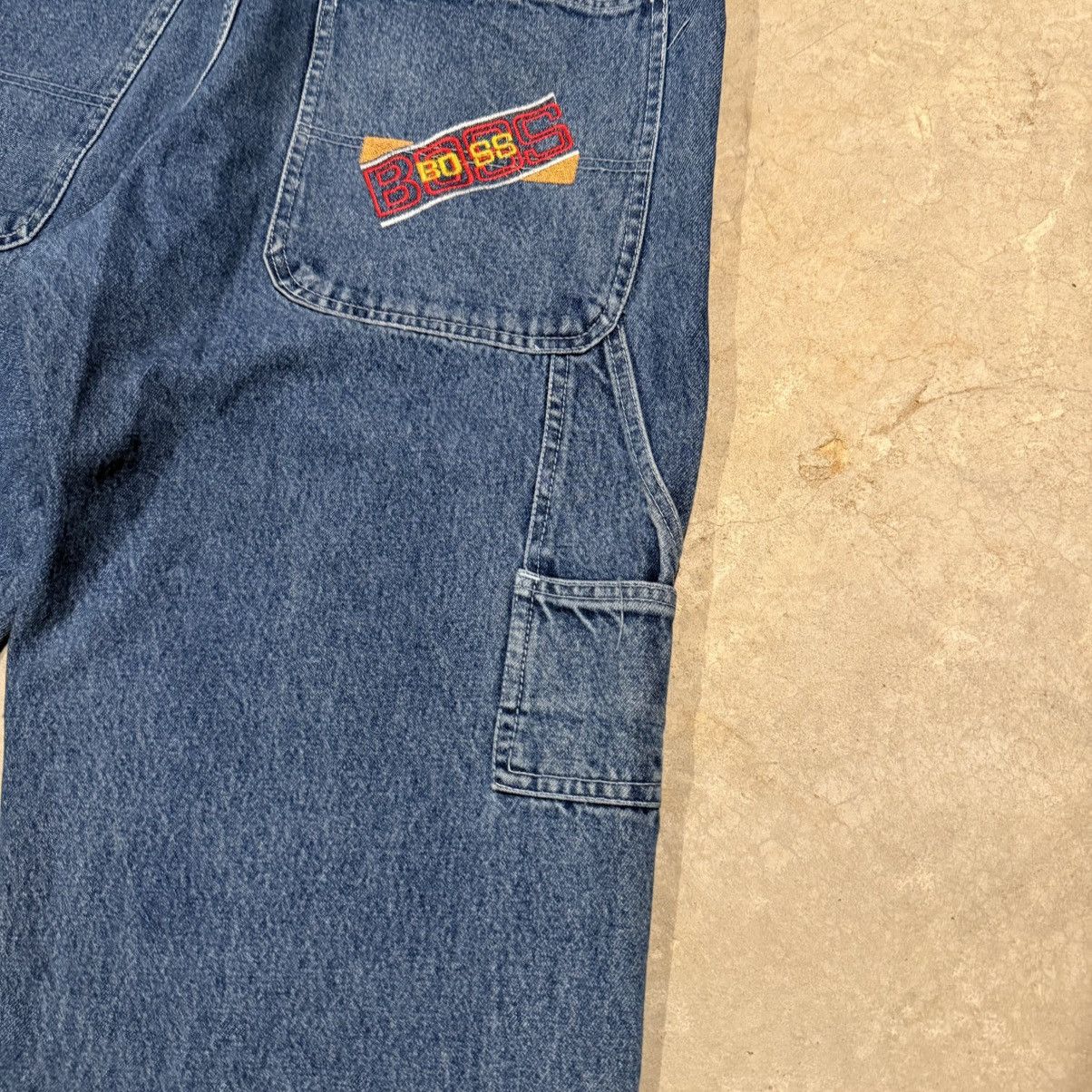 Vintage Vintage 1990s Boss Carpenter Jeans Embroidered Baggy Y2K Size US 38 / EU 54 - 4 Thumbnail