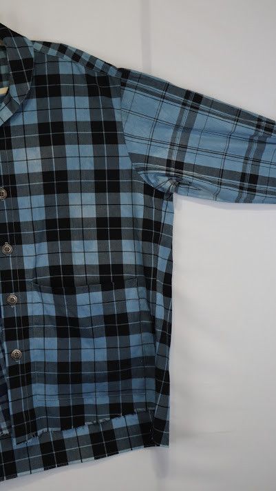 Greg Lauren o1rshd1 Button Up Shirt in Blue/Navy Blue Size US L / EU 52-54 / 3 - 4 Thumbnail