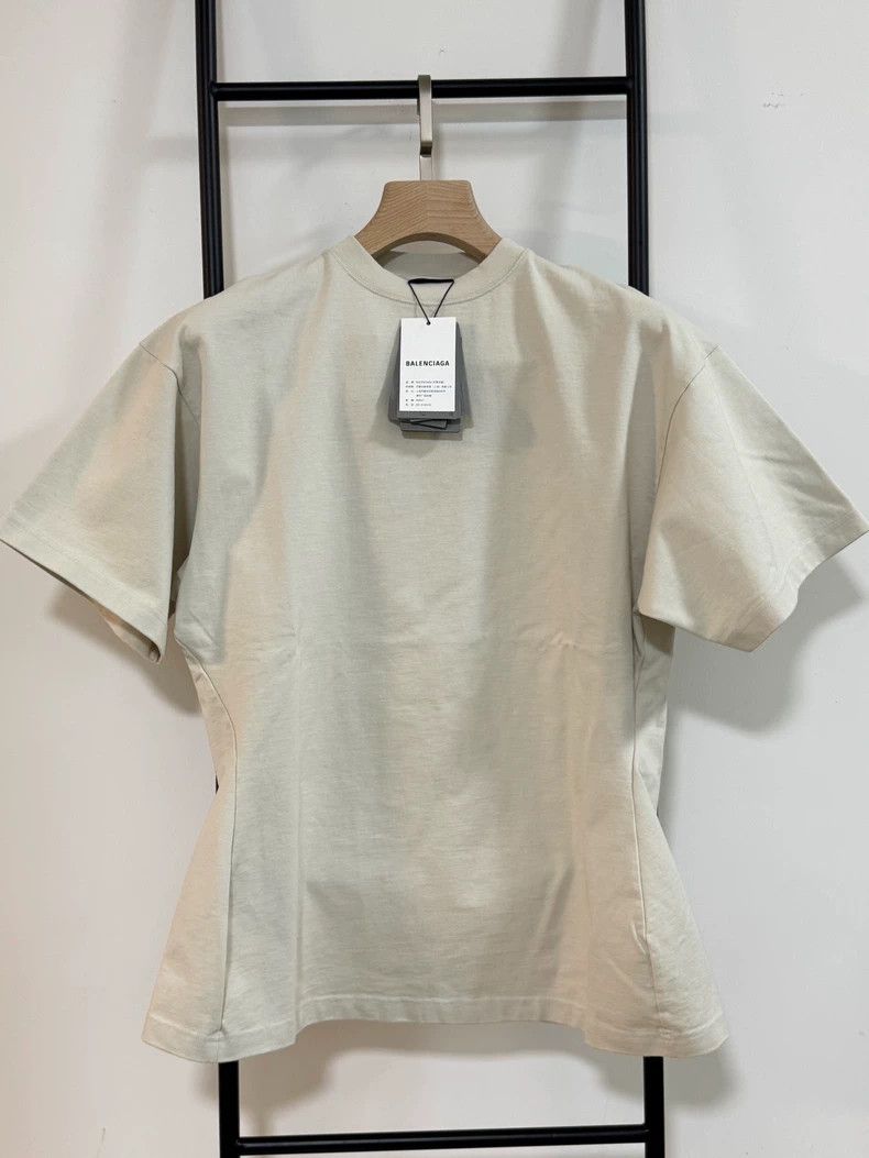 Balenciaga Balenciaga Beige waist short sleeve T-shirt 2505-Nextarrow Size US S / EU 44-46 / 1 - 1 Thumbnail