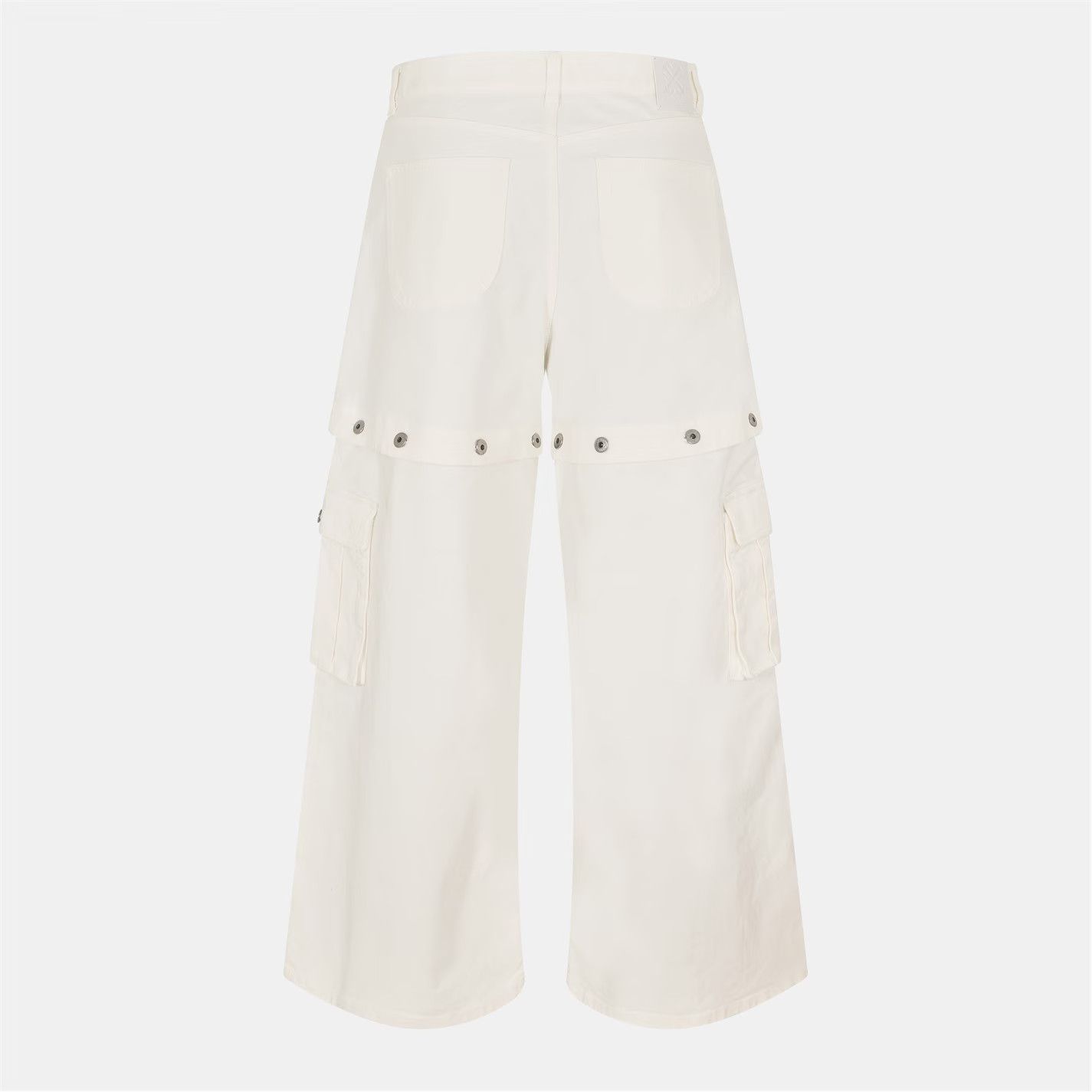 Off-White o1g2r1mq0326 Balloon Wide Leg Jeans in White Size US 30 / EU 46 - 2 Thumbnail