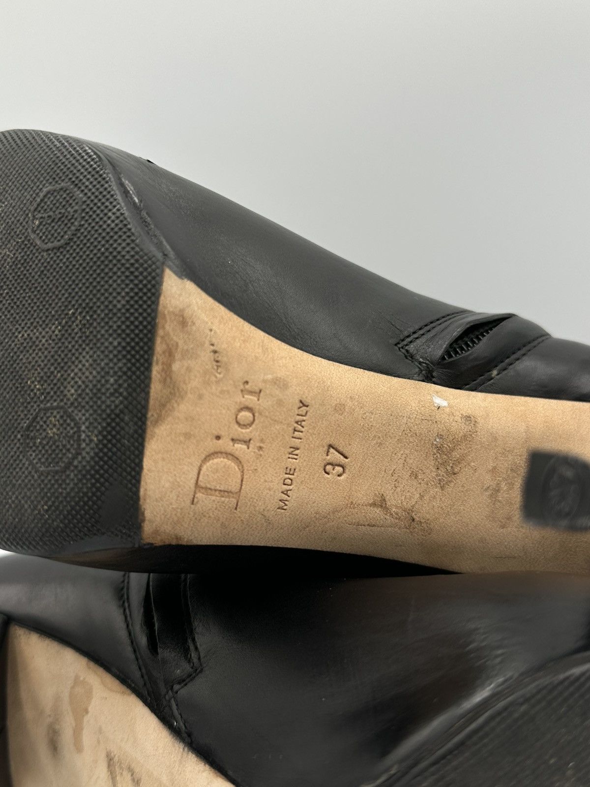 Dior Dior Leather boots metal logo CD on back made in Italy Size US 6 / IT 36 - 14 Thumbnail