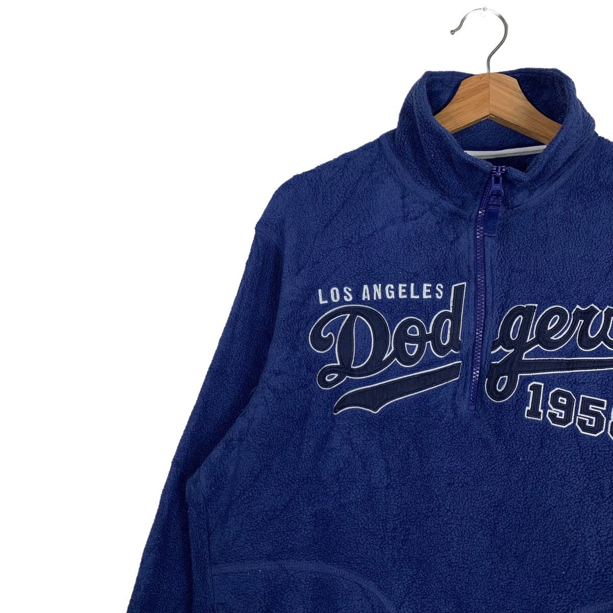 MLB MLB Los Angeles Dodgers Big Logo Half Zip Fleece #0077-C5 Size US M / EU 48-50 / 2 - 7 Thumbnail