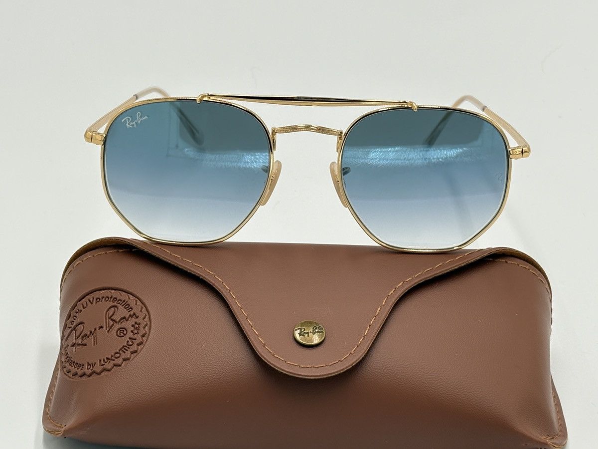 RayBan Ray-Ban RB3648 Gold and Blue Lens 001/3F Arista 54mm Size ONE SIZE - 5 Thumbnail
