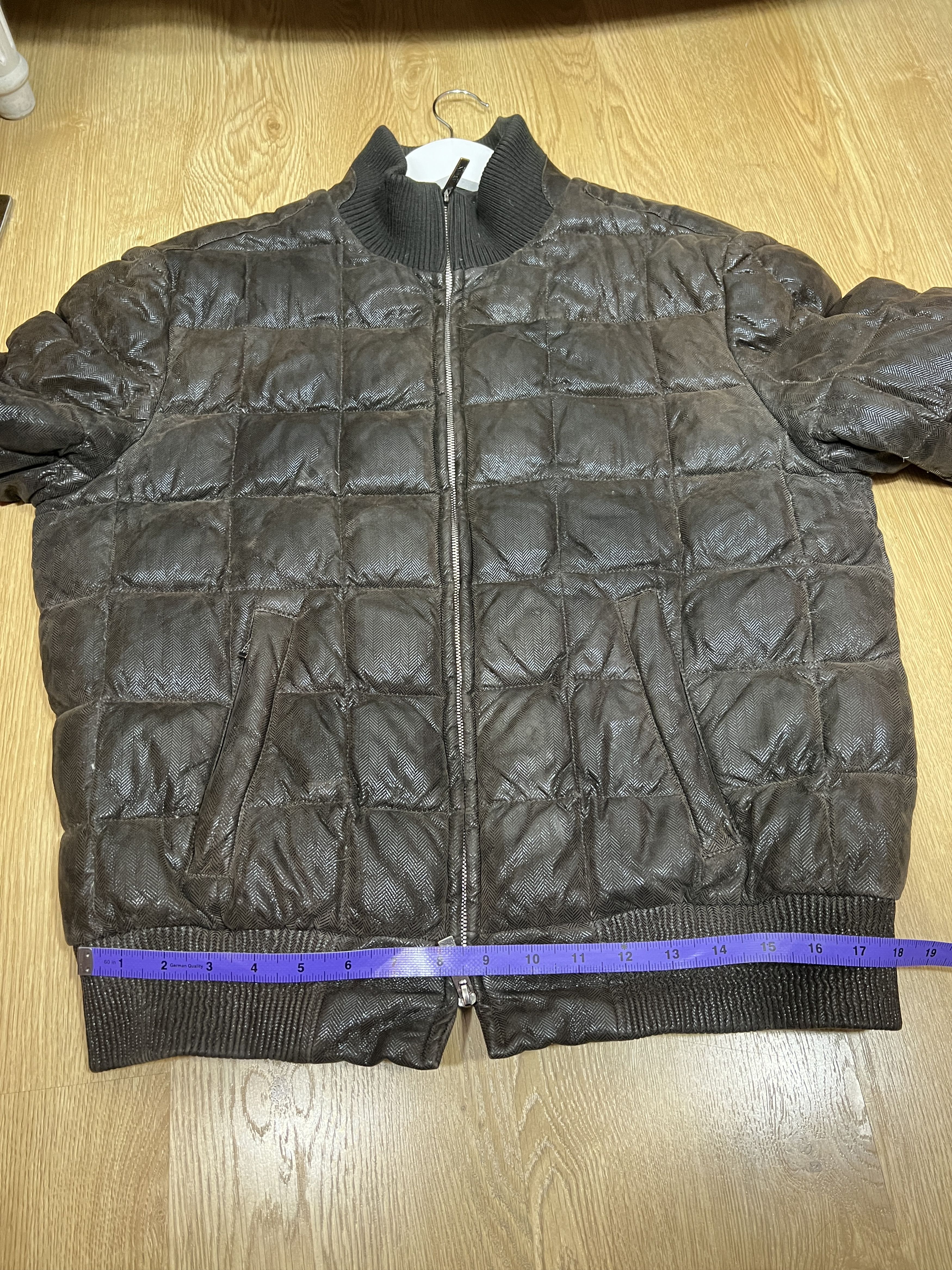 Armani ARMANI COLLEZIONI PUFFER LEATHER DOWN JACKET Size US L / EU 52-54 / 3 - 14 Thumbnail