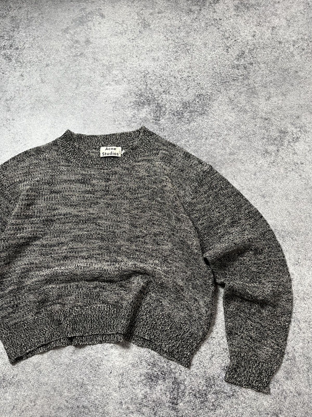 Acne Studios 🔥SS14 Acne Studios Bird Linen Mix Boxy Cropped Sweater Size XS / US 0-2 / IT 36-38 - 3 Thumbnail