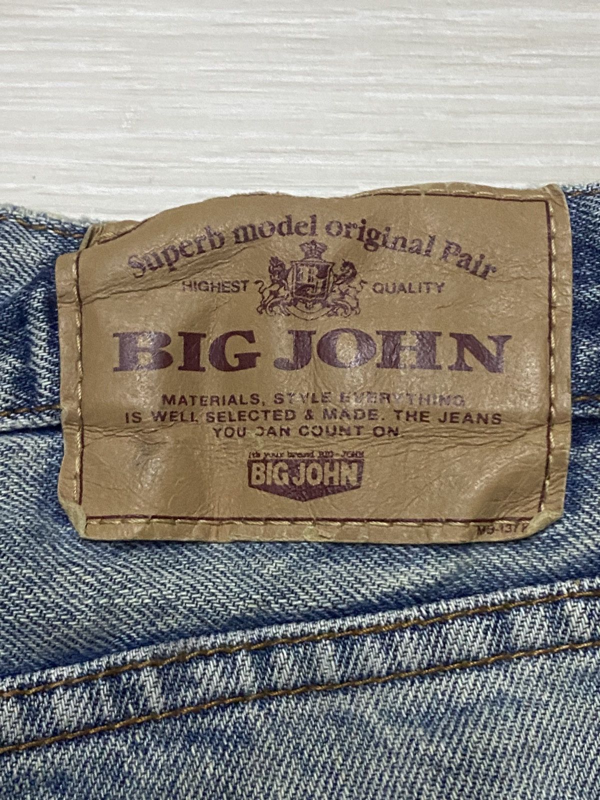 Big John Vintage Big John Grunge Distressed Straight Loose Jeans Size US 28 / EU 44 - 12 Thumbnail