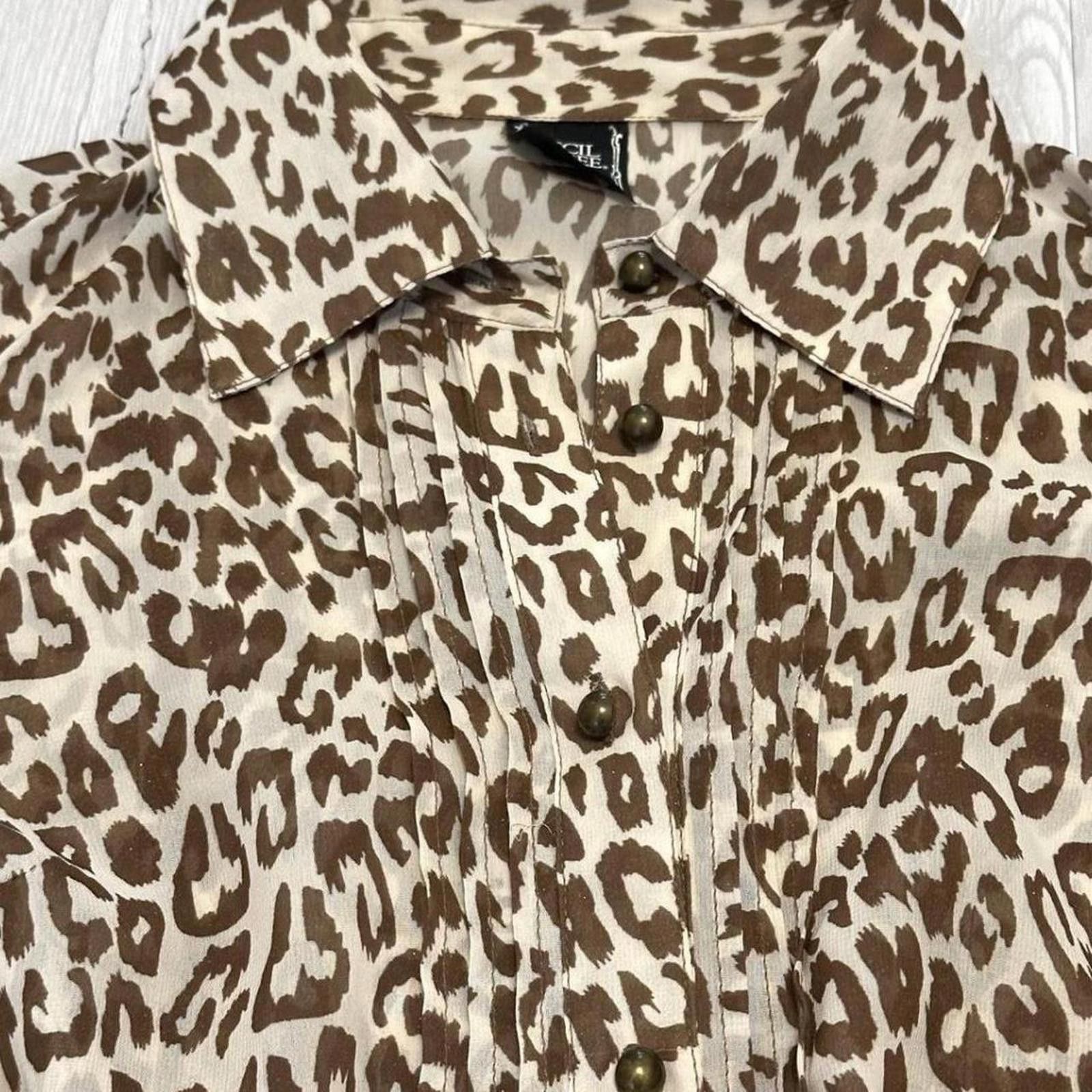 Other Grunge style leopard cheetah print blouse / shirts Size XS / US 0-2 / IT 36-38 - 2 Thumbnail