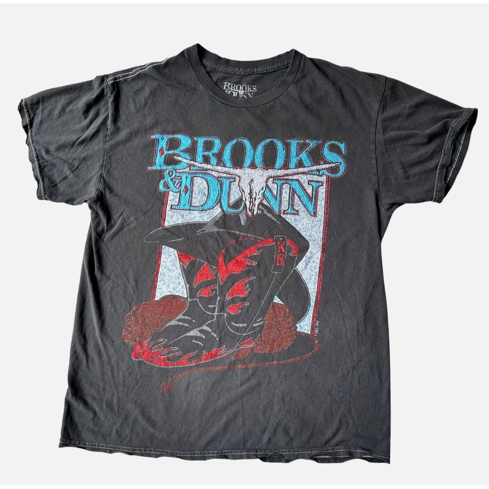 Vintage VTG Brooks Dunn T Shirt 1992 Country Music Concert Cowboy Bo Size US S / EU 44-46 / 1 - 1 Thumbnail