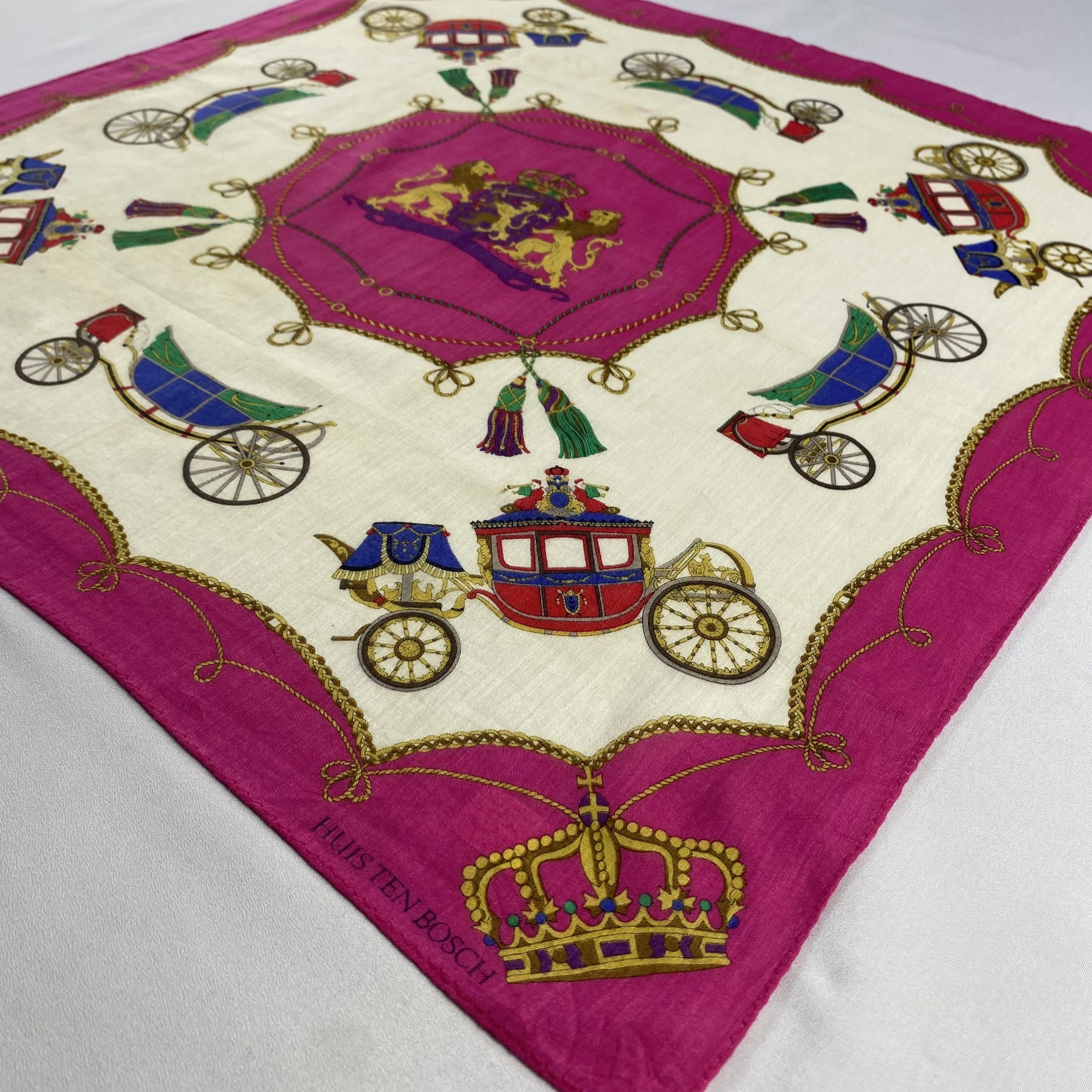 Vintage Huis Ten Bosch Handkerchief / Neckerchief / Bandana-P1114 Size ONE SIZE - 2 Thumbnail