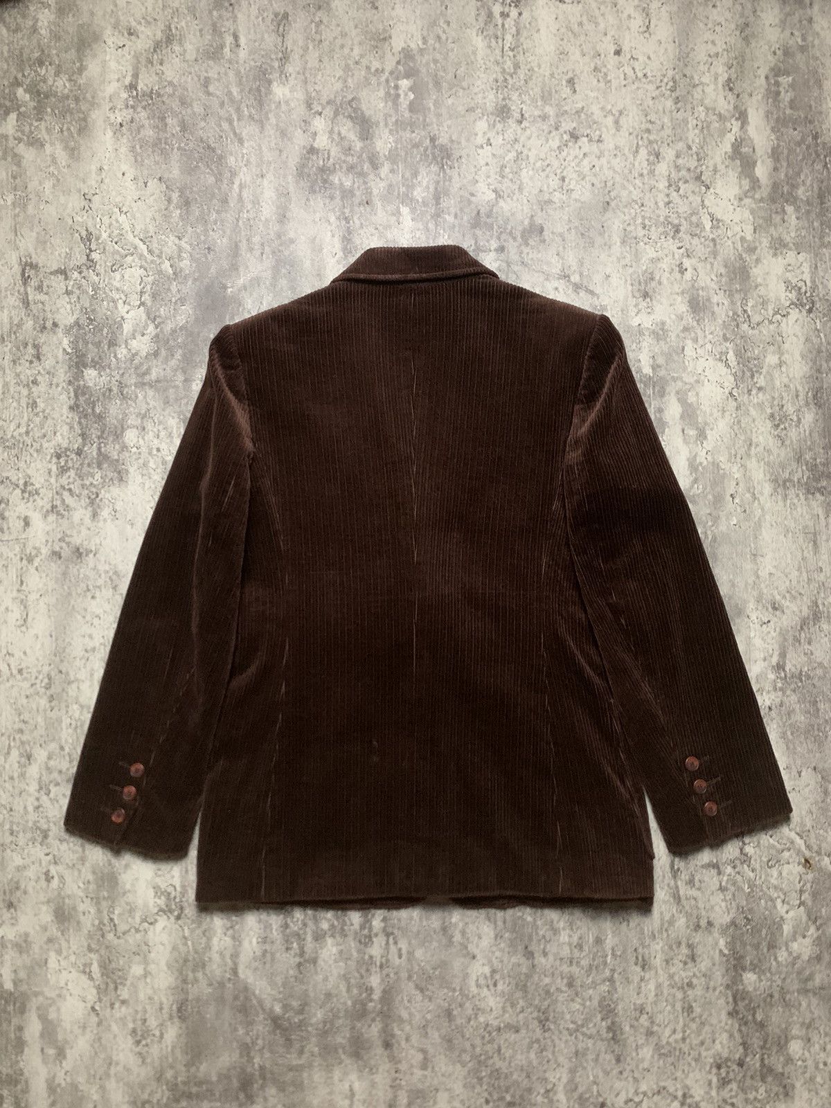 Yves Saint Laurent VINTAGE 90s YVES SAINT LAURENT PARIS BROWN CORDUROY BLAZER Size M / US 6-8 / IT 42-44 - 3 Thumbnail