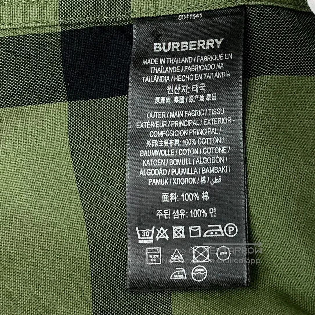 Burberry Burberry Dark green plaid cotton lapel single-breasted sho Size US S / EU 44-46 / 1 - 6 Thumbnail
