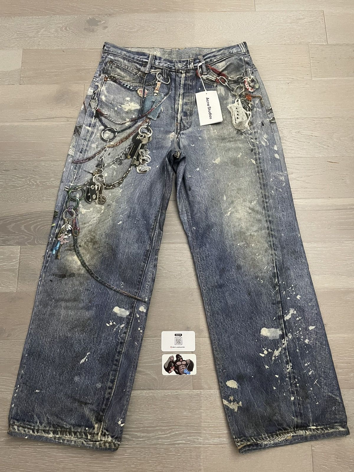 パンツ Acne Studios 1981m keychain EUR size46 Acne Studios 1981M Kawaii Keychains Jeans – Fashion Full Circle