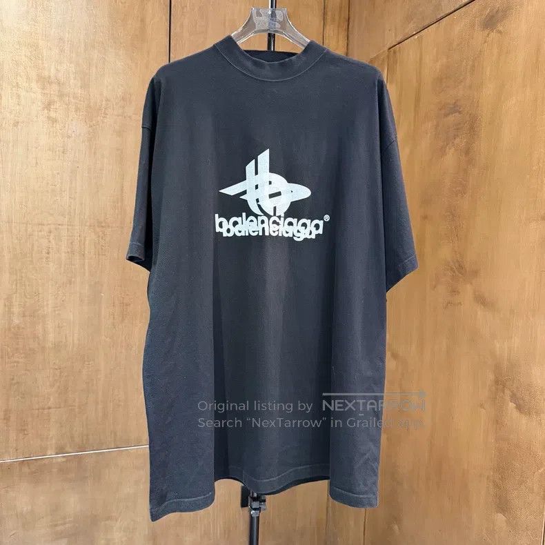 Balenciaga Phantom logo black short-sleeve