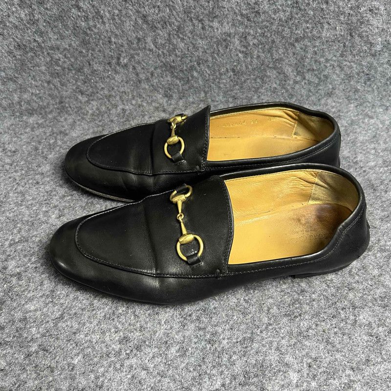 Gucci Gucci Jordaan Leather Loafers for Women 0079 Size US 5 / IT 35 - 1 Thumbnail