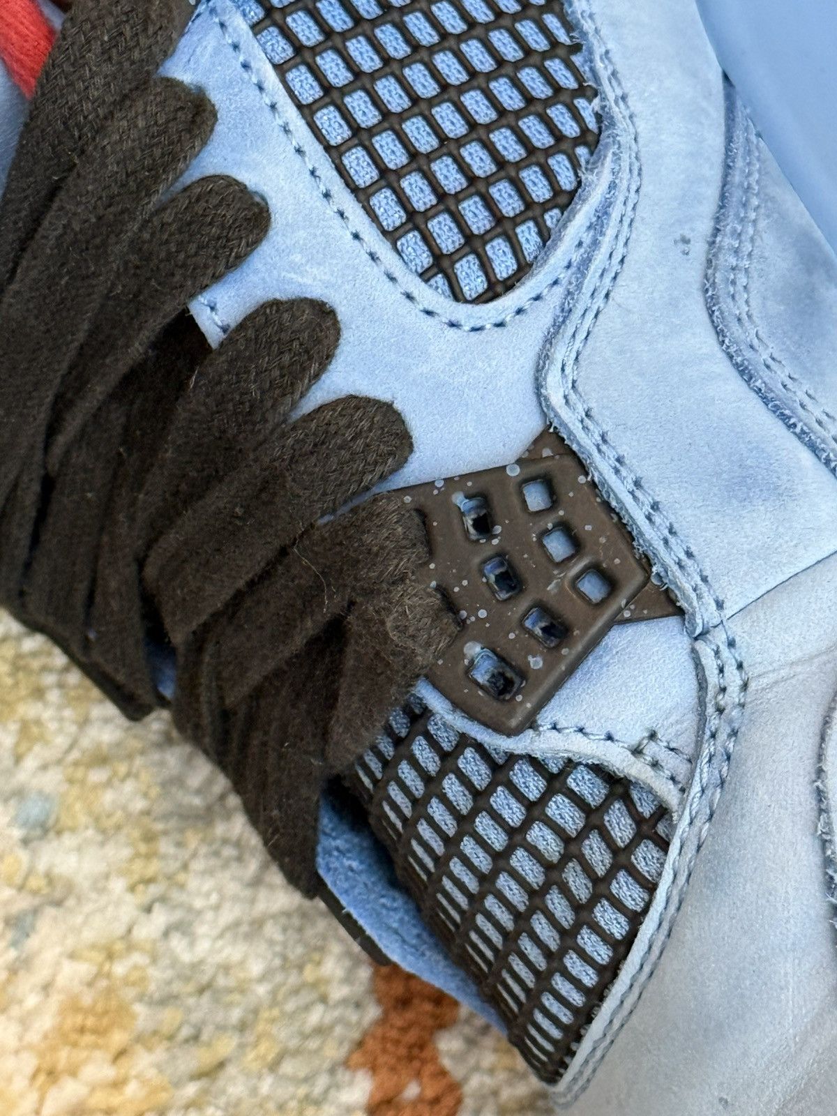 Jordan Brand × Travis Scott Travis Scott x Air Jordan 4 Blue Trainers HiTop high shoes Size US 8 / EU 41 - 8 Thumbnail
