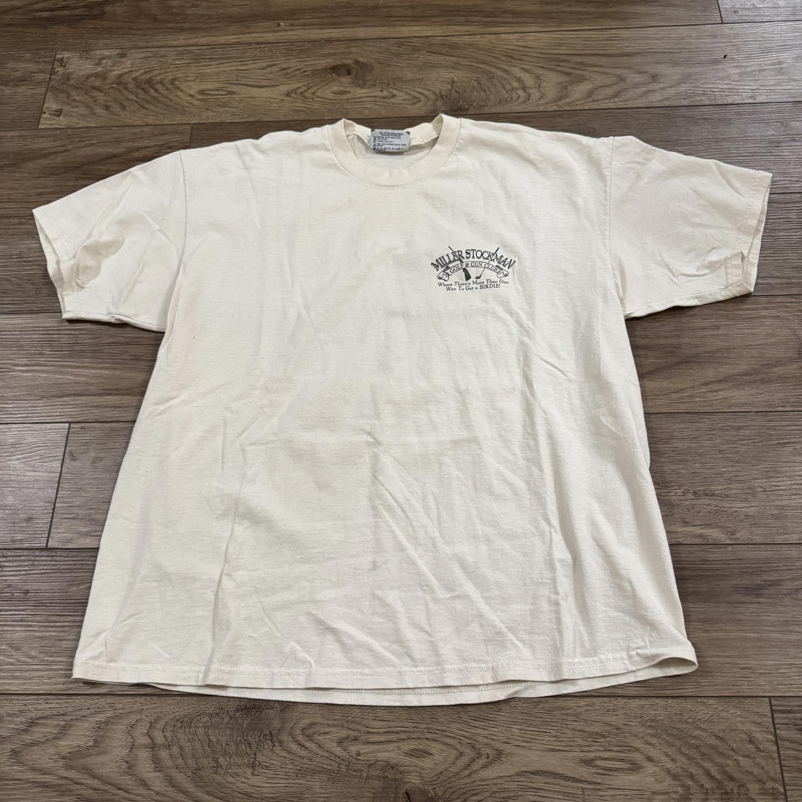 Lee Vintage 90s Golf & Guns Funny Shirt Miller Stockman Size US XL / EU 56 / 4 - 1 Thumbnail