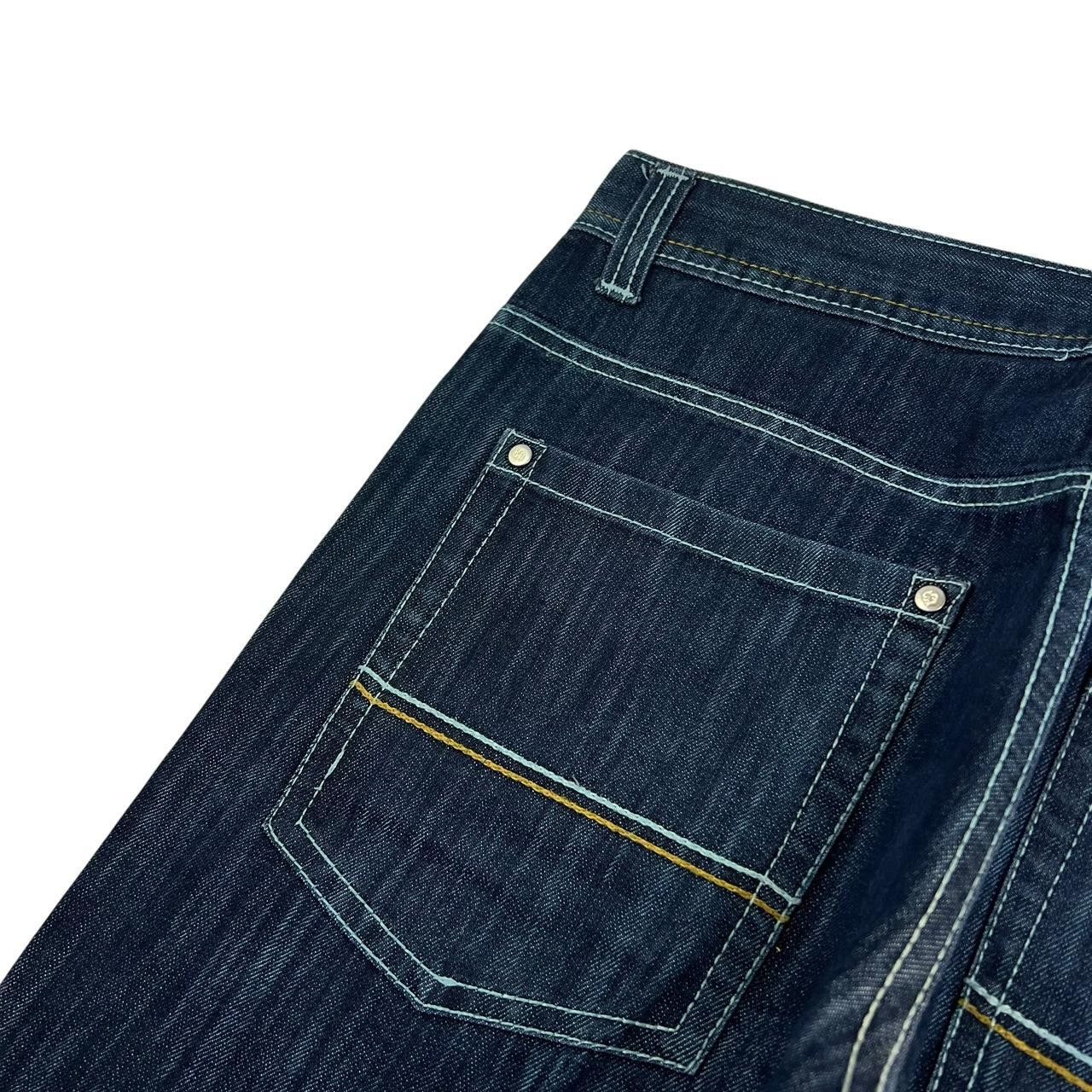 Southpole Vintage Southpole Navy Denim Jeans - Waist: 33” Size US 33 - 5 Thumbnail