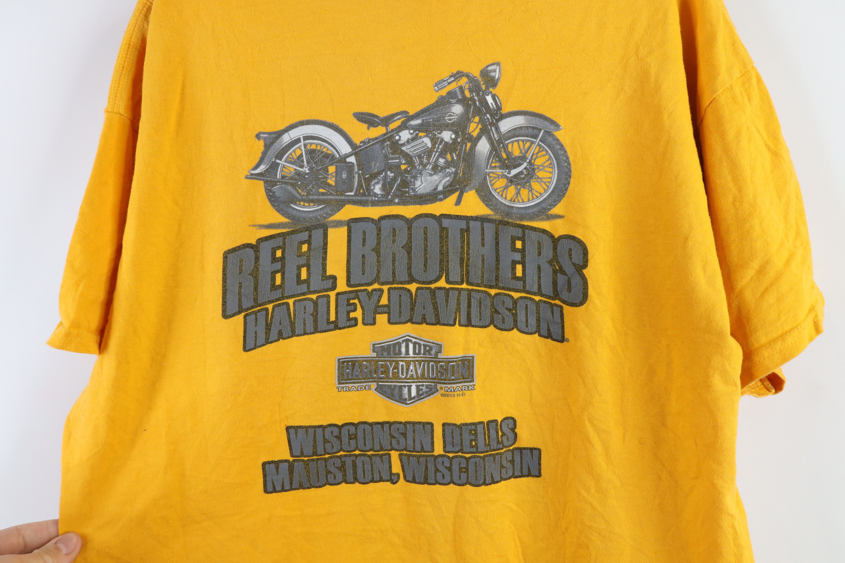 Harley Davidson × Vintage Harley Davidson Spell Out Big Logo Short Sleeve T-Shirt Size US L / EU 52-54 / 3 - 8 Thumbnail