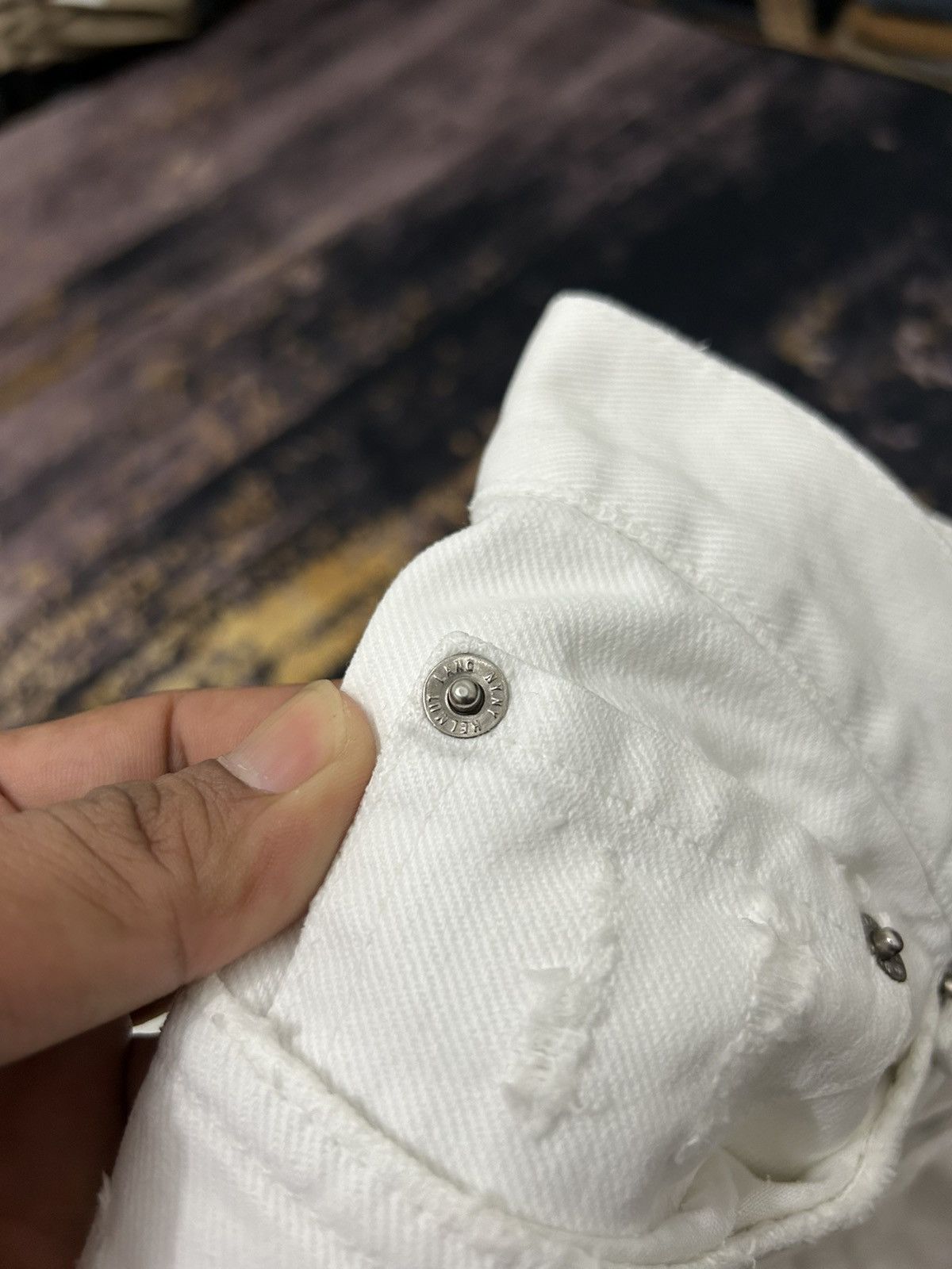 Helmut Lang Helmut Lang White Vintage Broken Denim Size US 32 / EU 48 - 13 Thumbnail