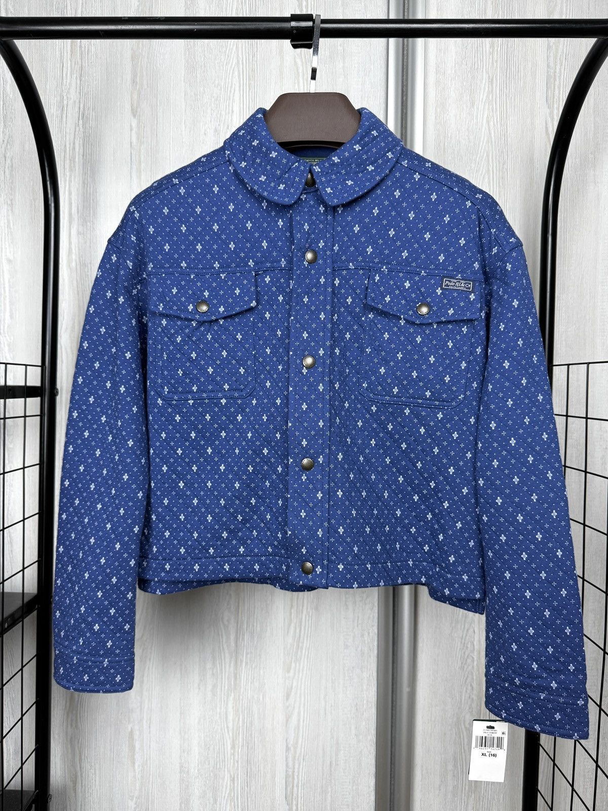 Polo Ralph Lauren Polo Country Ralph Lauren Geometric-Print Double-Knit Jacket Size S / US 4 / IT 40 - 2 Thumbnail