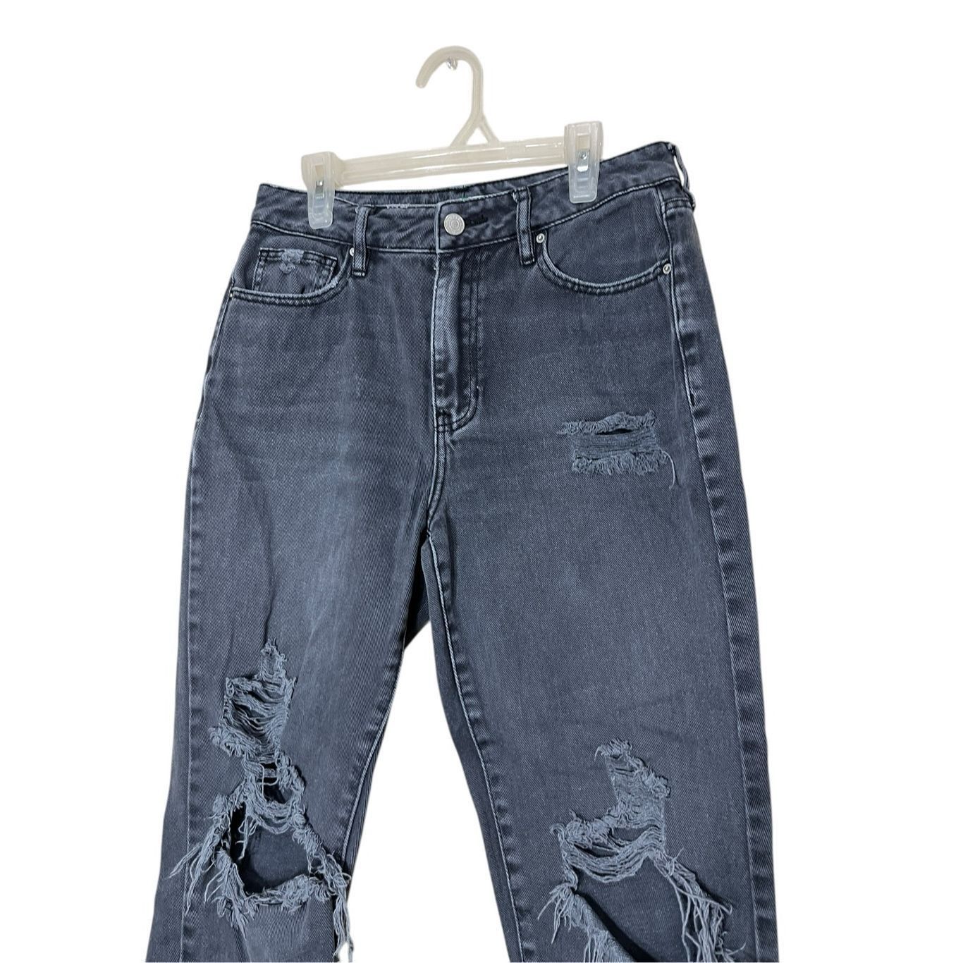 Pacsun Pacsun Gray Mom Jeans Ripped High Rise Relaxed Leg Distresse Size 26" / US 2 / IT 38 - 2 Thumbnail