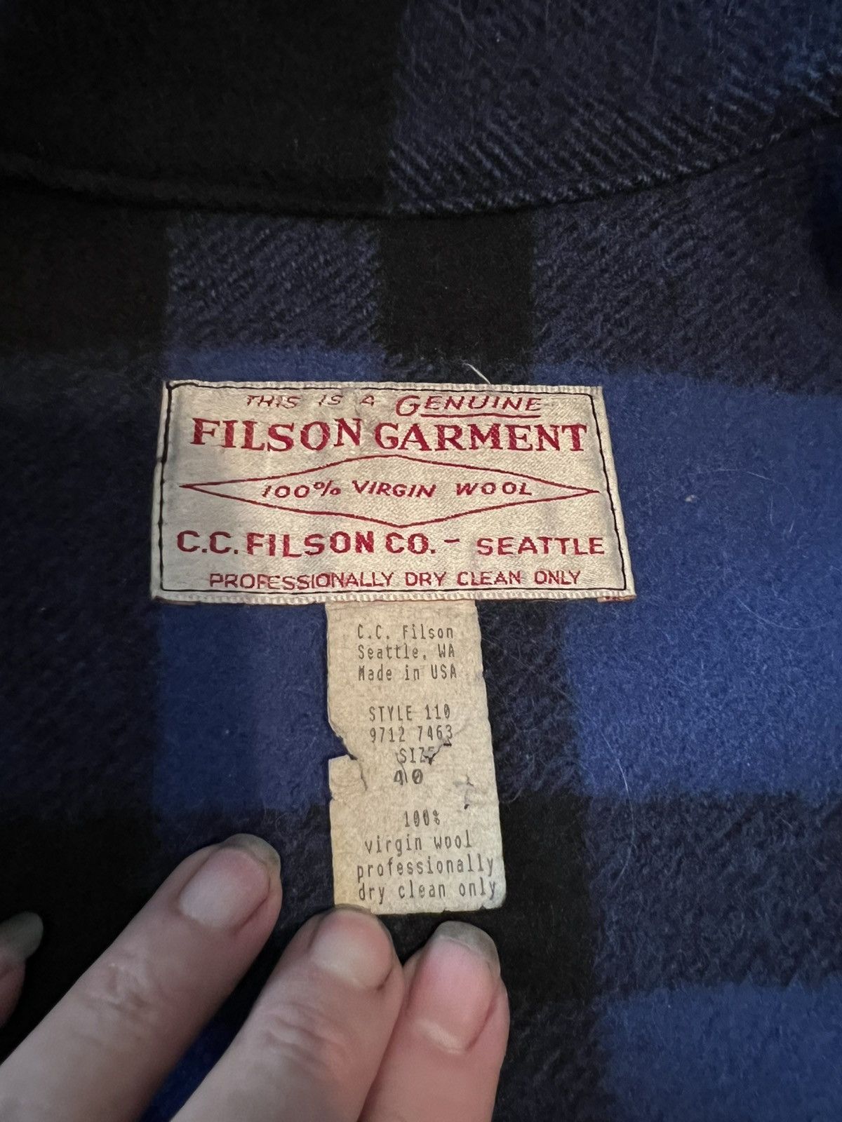 Other Vtg Filson wool Jacket sz 40 M Macknaw blue plaid Size US M / EU 48-50 / 2 - 6 Thumbnail
